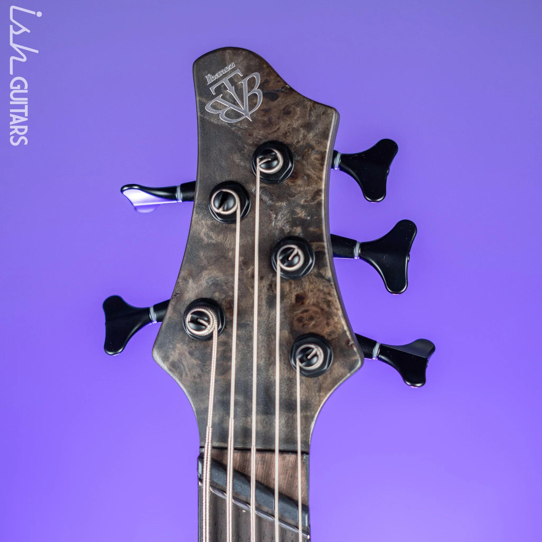 Ibanez BTB805MS Multi-Scale 5-String Bass Transparent Grey Flat - Image 6