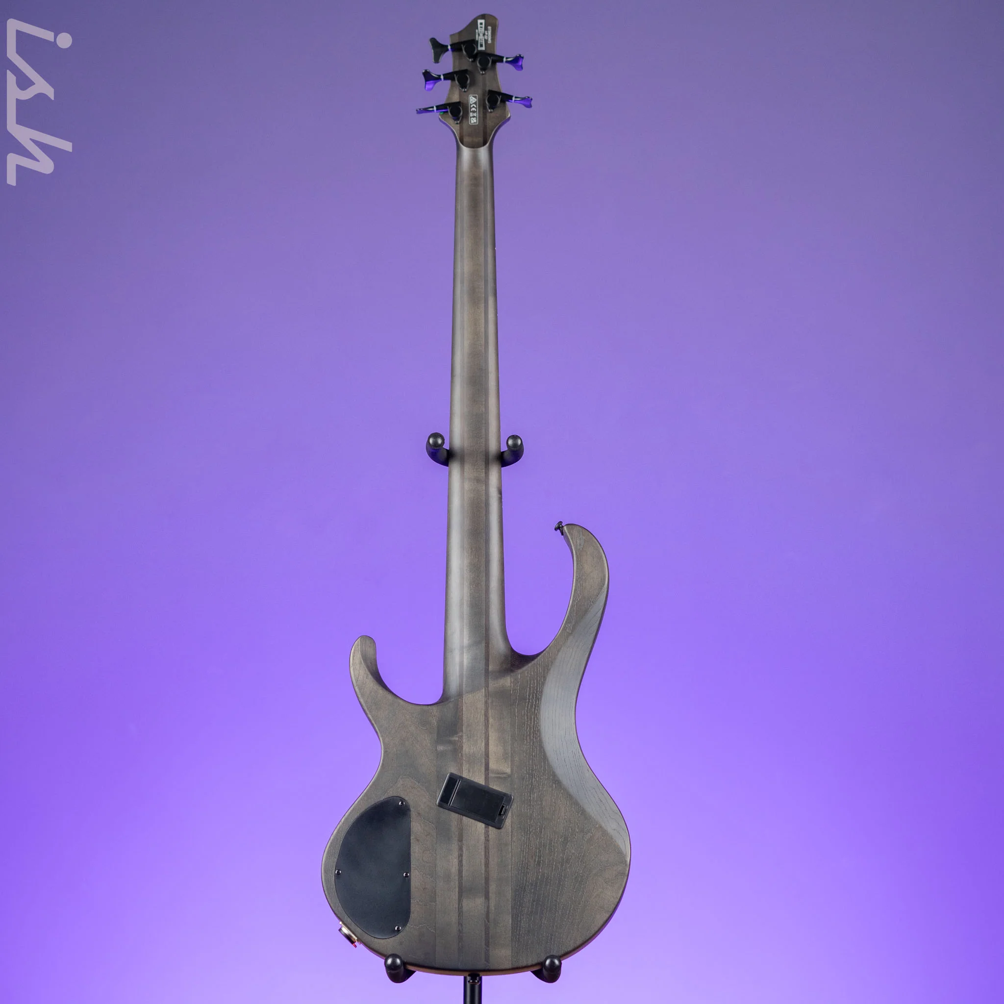 Ibanez BTB805MS Multi-Scale 5-String Bass Transparent Grey Flat - Image 6