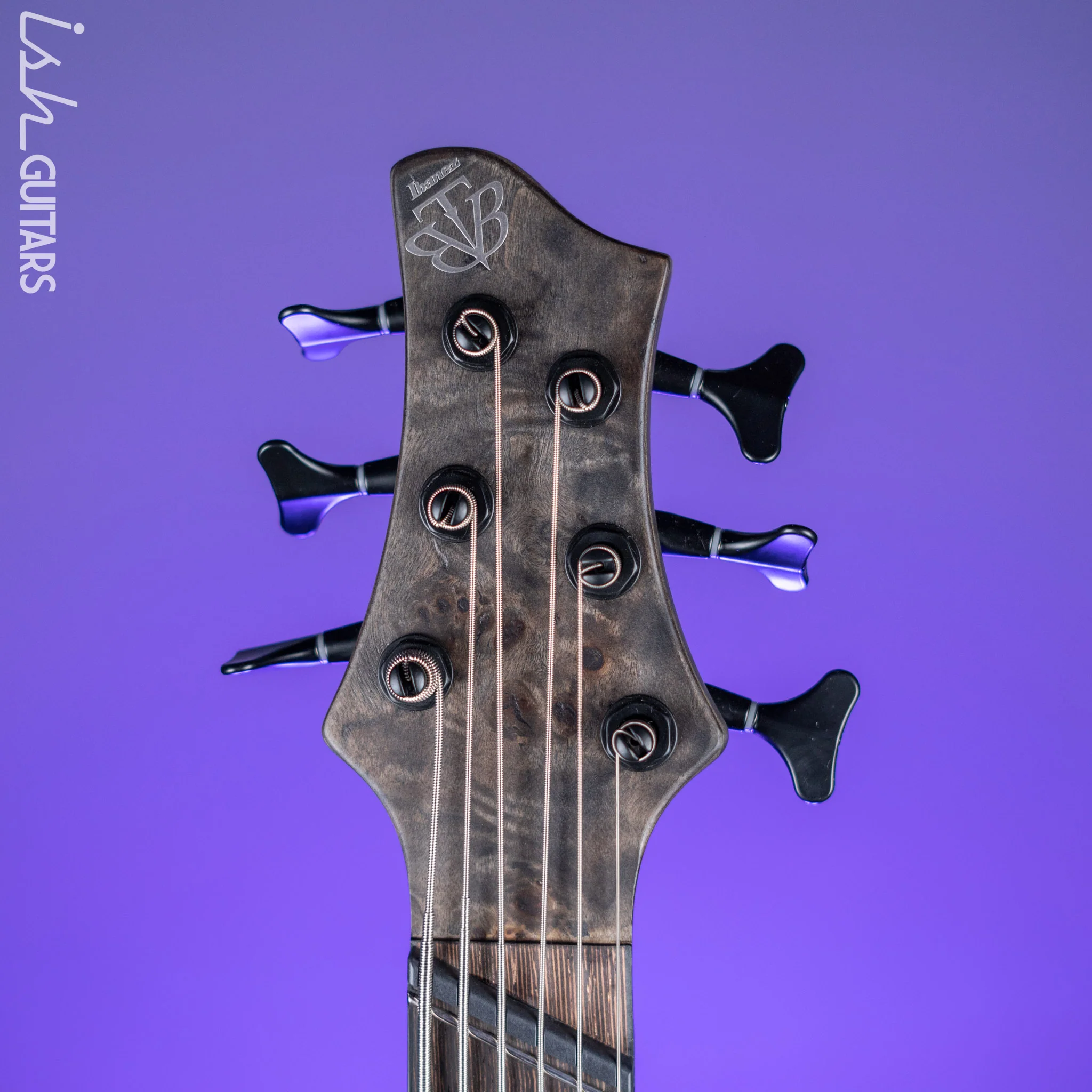 Ibanez BTB806MS Multi-Scale 6-String Bass Transparent Grey Flat Demo - Image 6