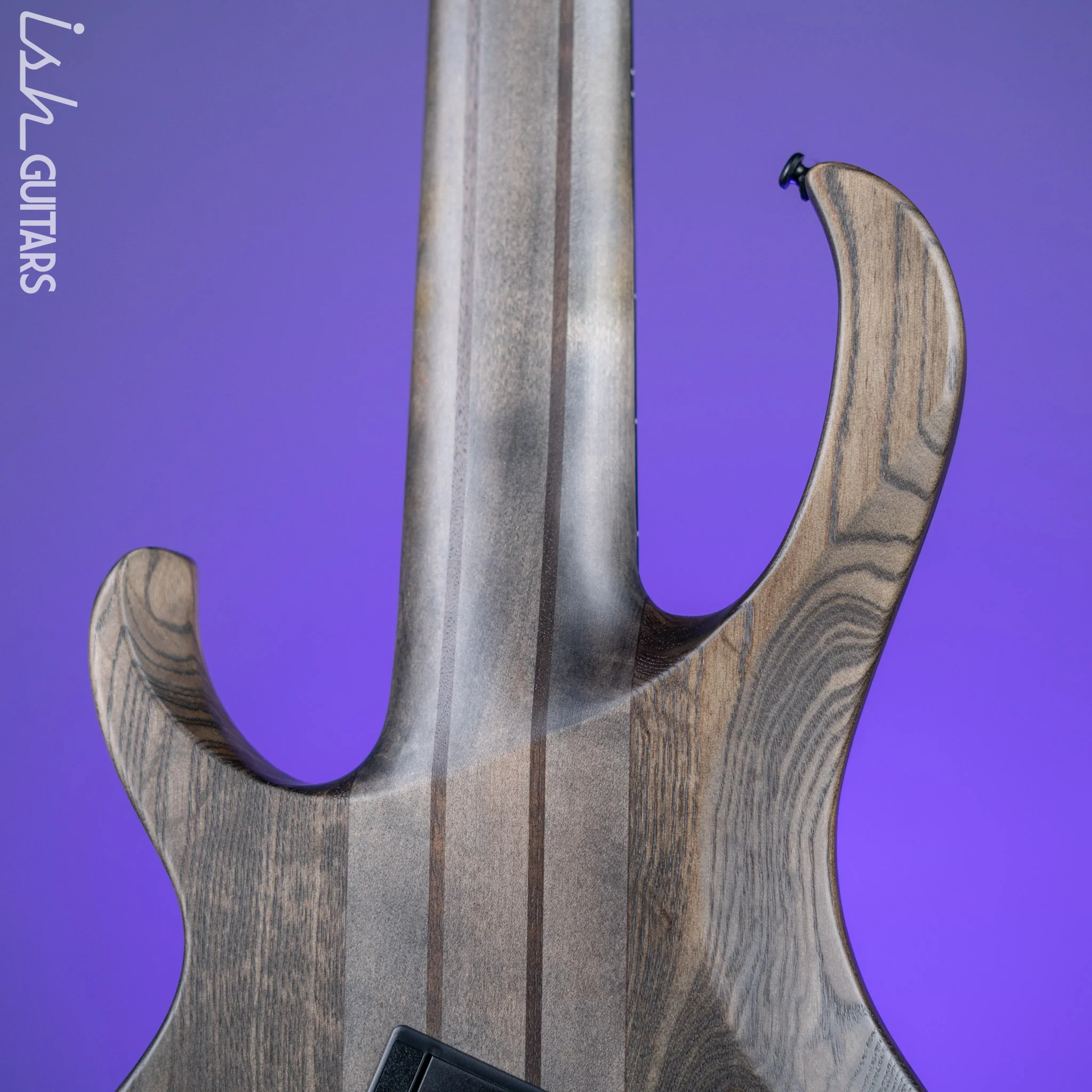 Ibanez BTB806MS Multi-Scale 6-String Bass Transparent Grey Flat Demo - Image 9