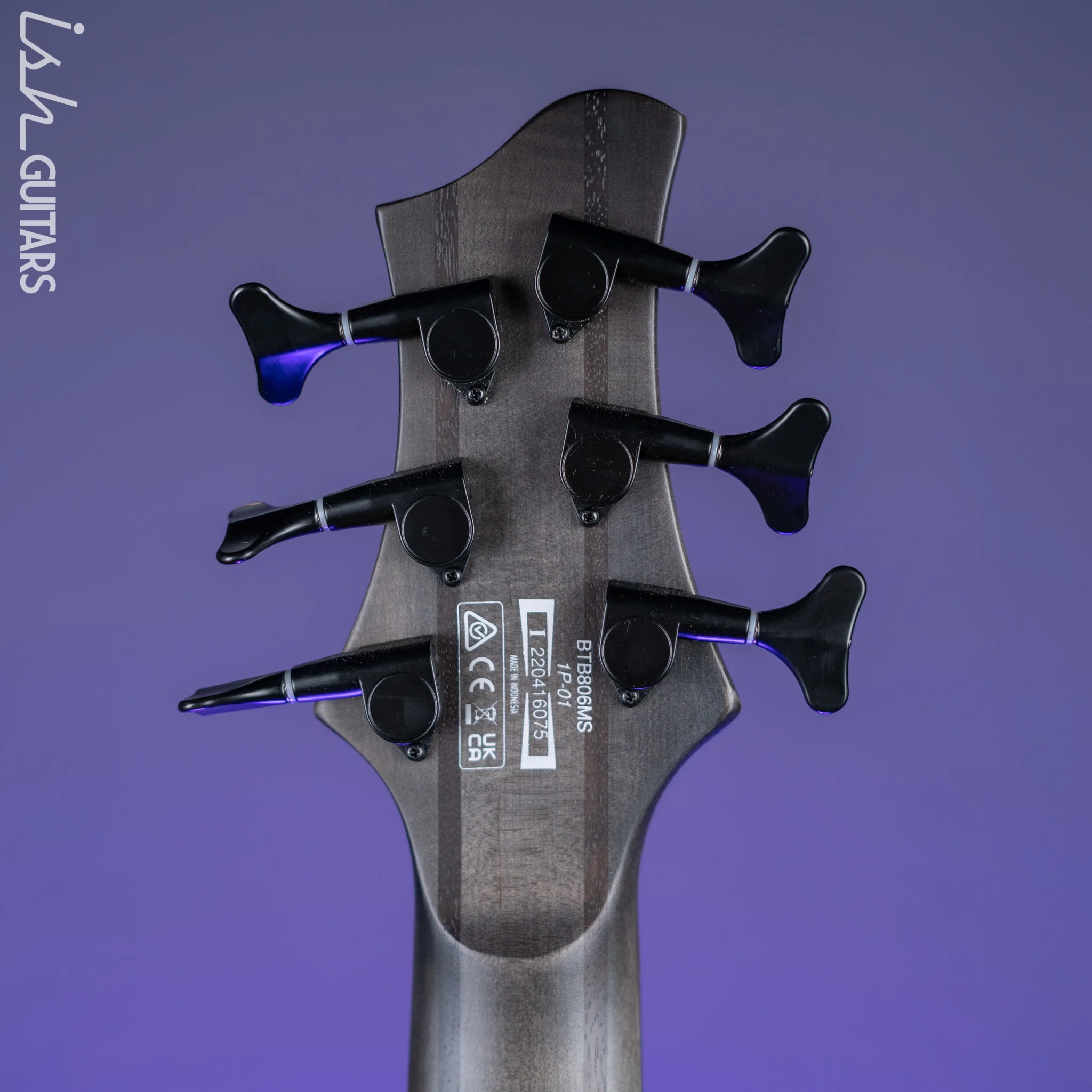Ibanez BTB806MS Multi-Scale 6-String Bass Transparent Grey Flat - Image 11