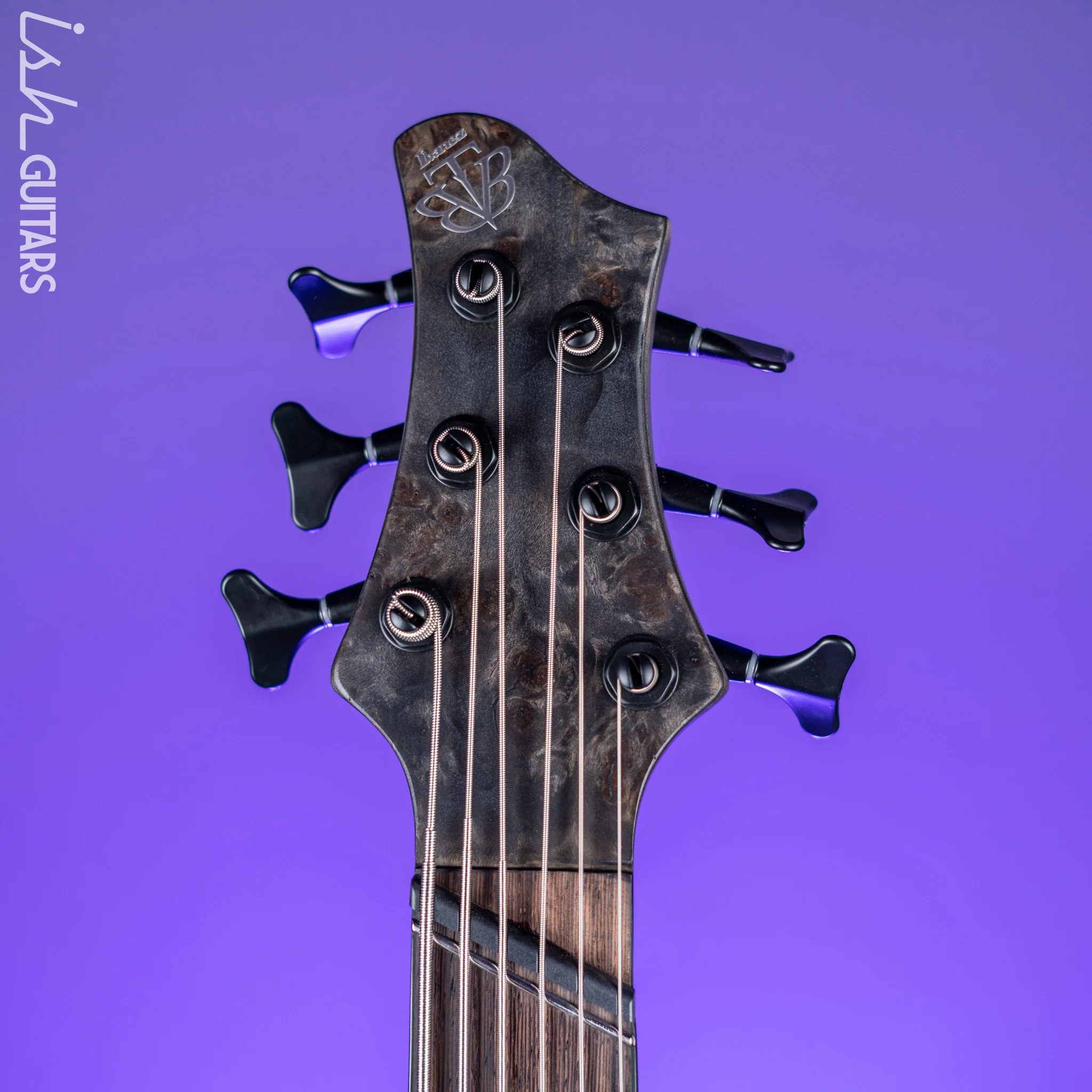 Ibanez BTB806MS Multi-Scale 6-String Bass Transparent Grey Flat - Image 5