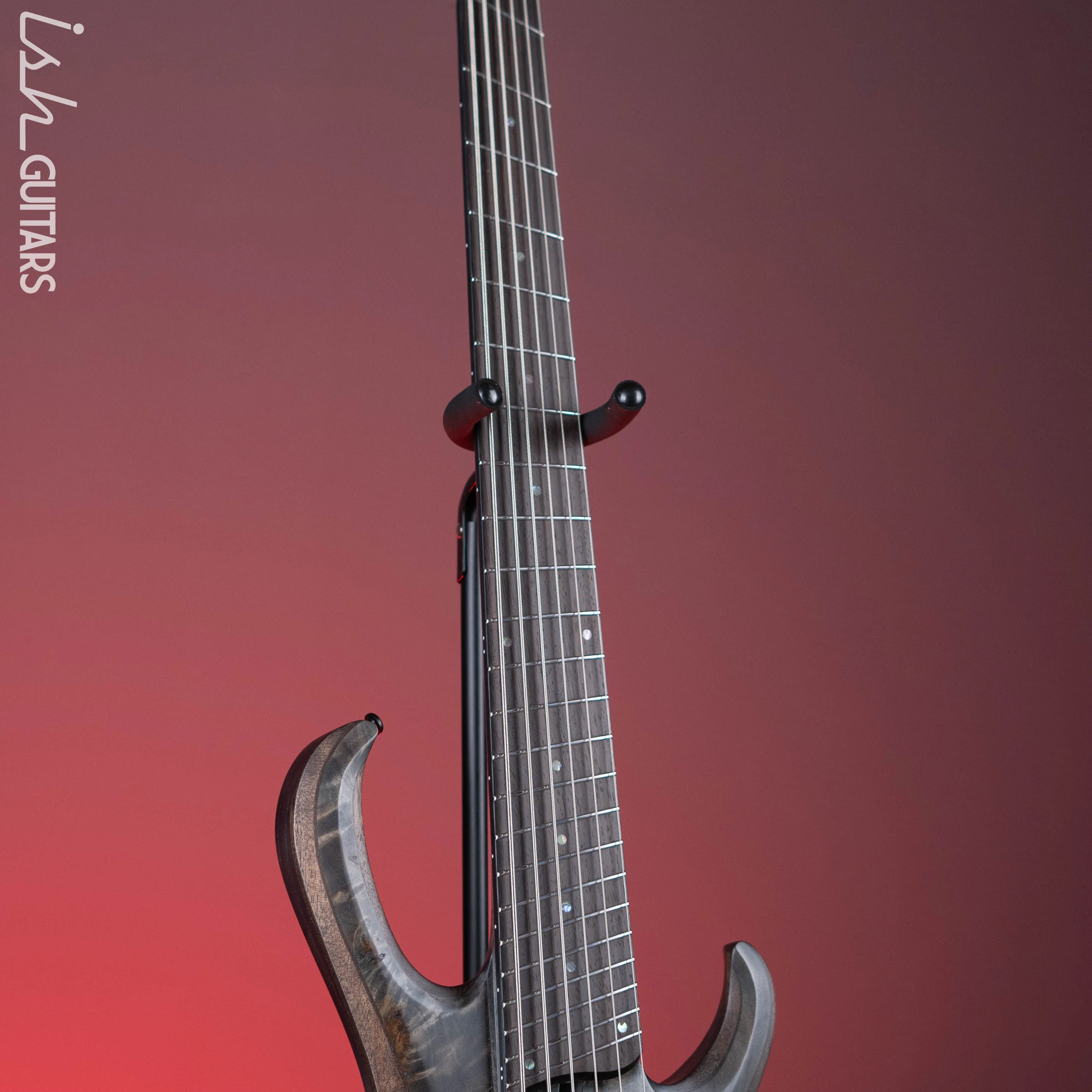 Ibanez BTB806MS Multi-Scale 6-String Bass Transparent Grey Flat Demo - Image 5