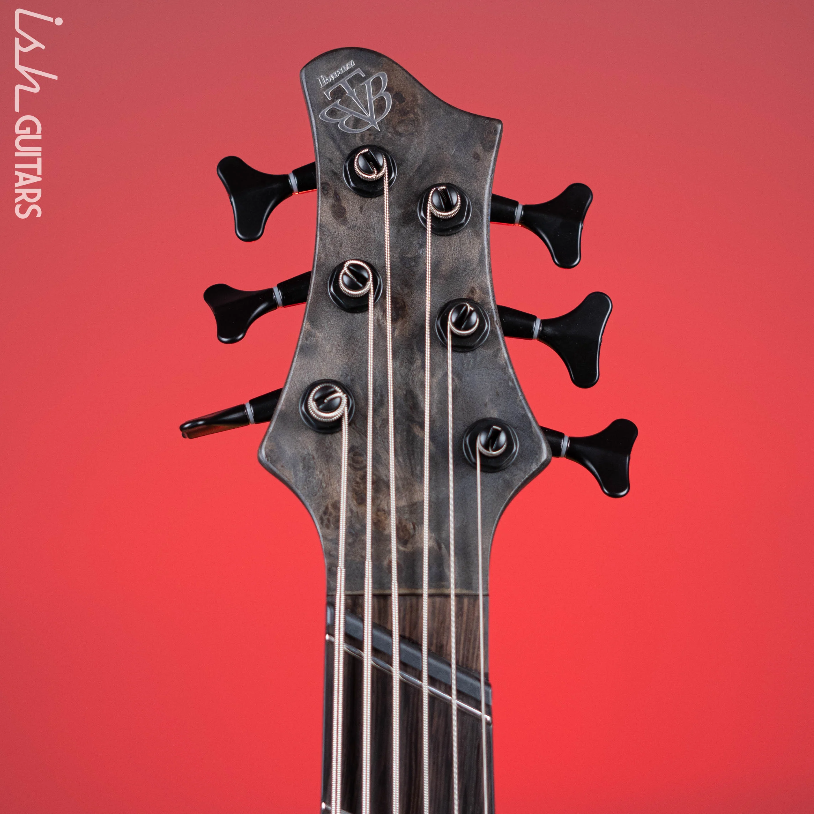 Ibanez BTB806MS Multi-Scale 6-String Bass Transparent Grey Flat Demo - Image 6