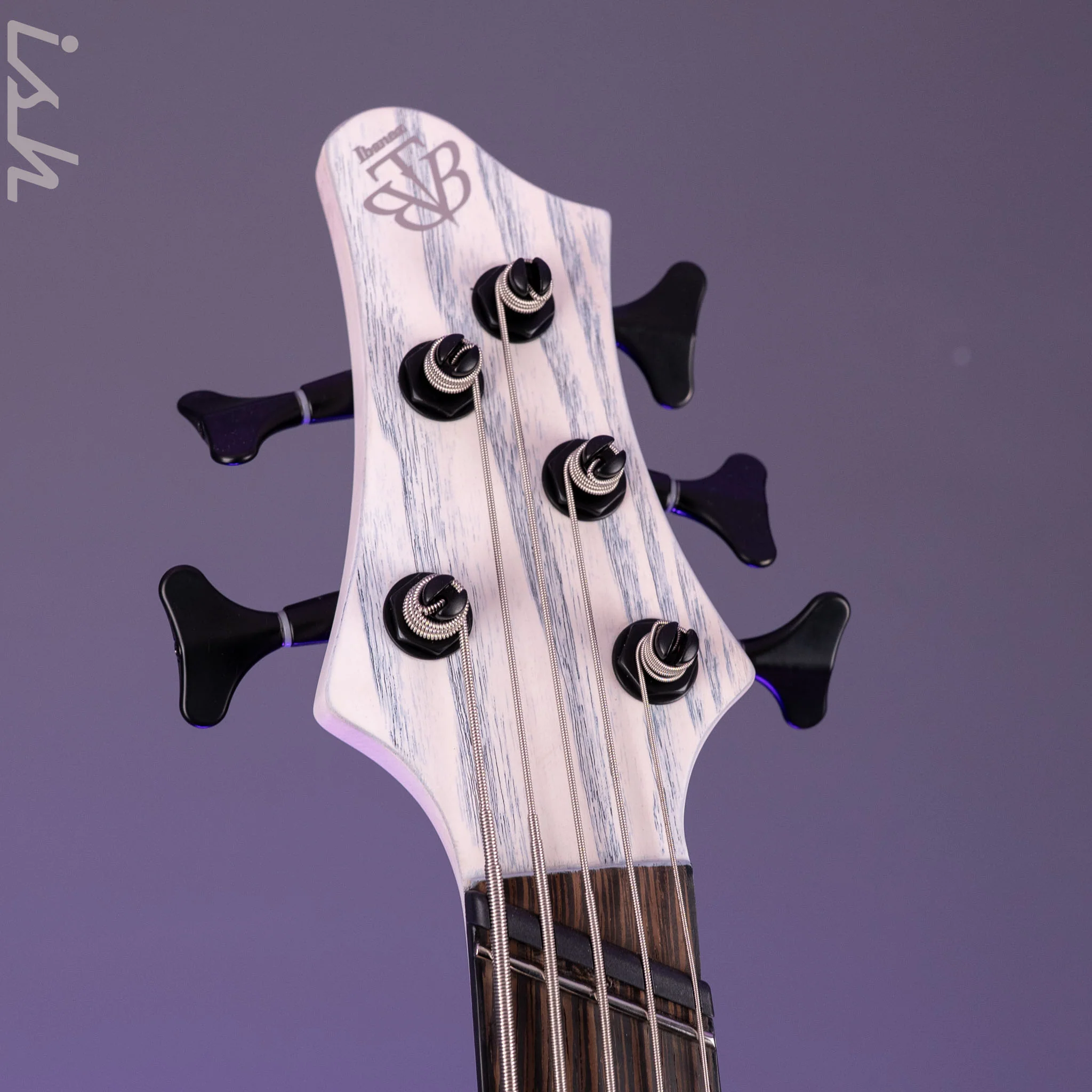 Ibanez BTB865MS 5-String Bass Workshop Transparent White Flat - Image 7