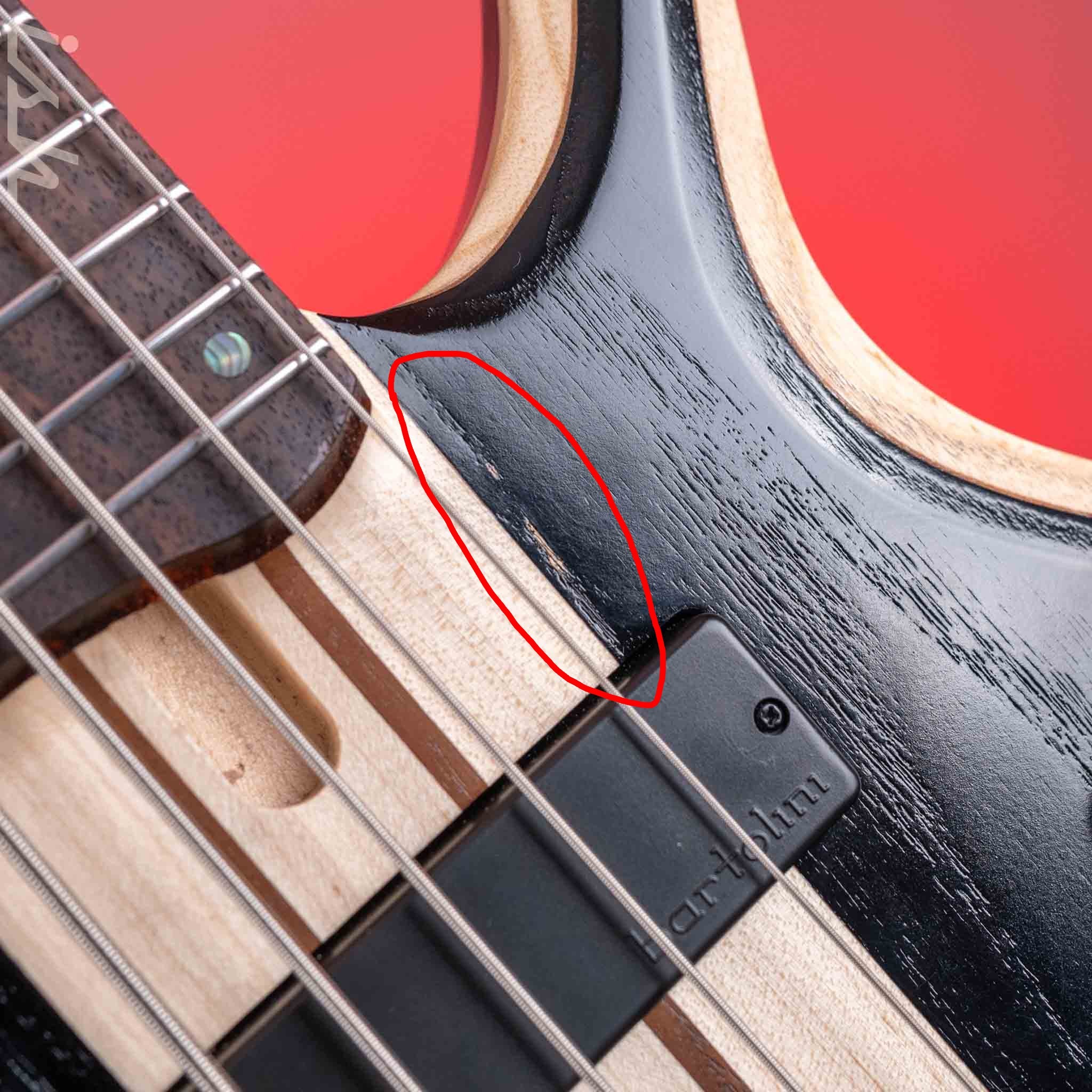 2023 Ibanez BTB865SC Weathered Black Low Glass - Image 5