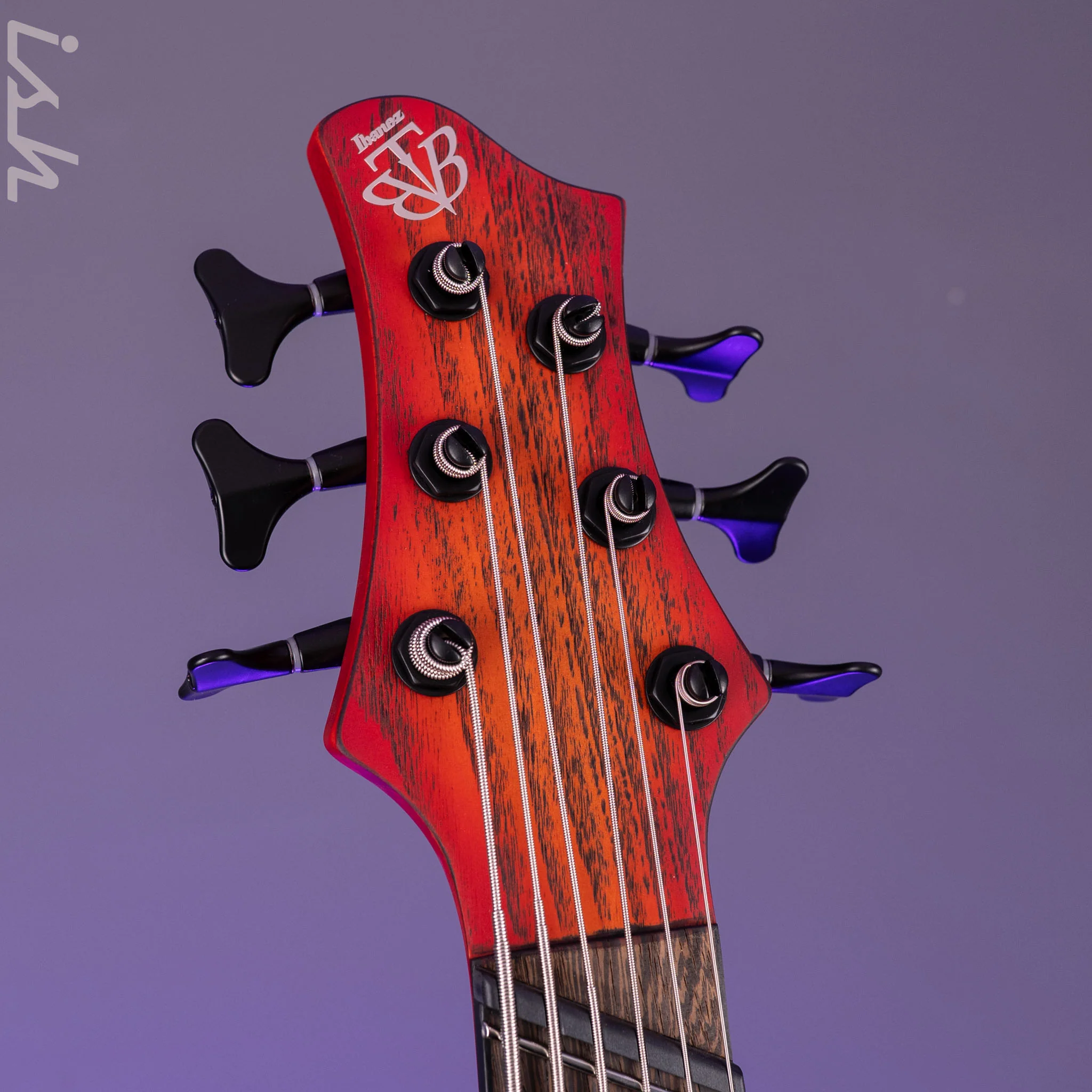 Ibanez BTB866MS 6-String Bass Workshop Brown Topaz Burst Flat - Image 7