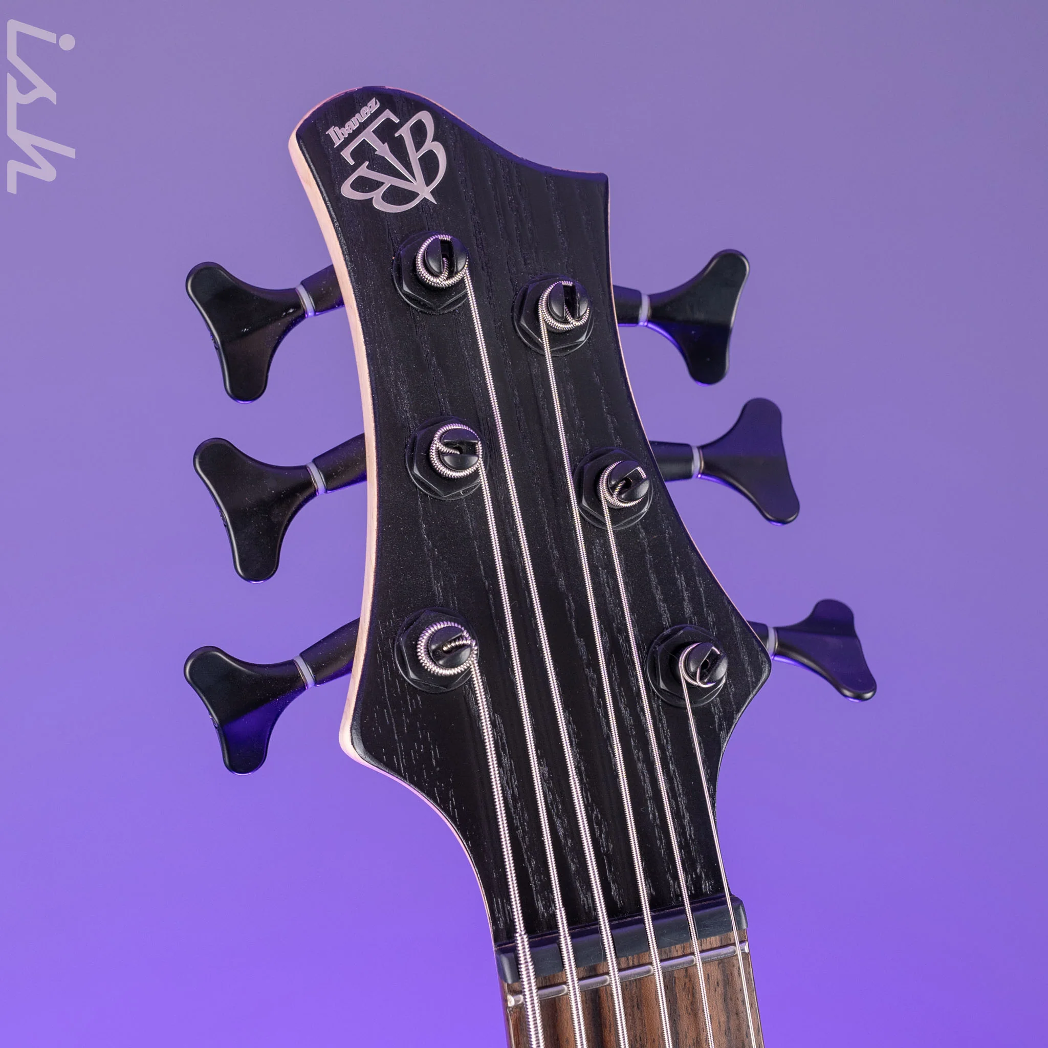2023 Ibanez BTB866SC Bass Workshop 6-String Bass Weathered Black Low Gloss - Image 5