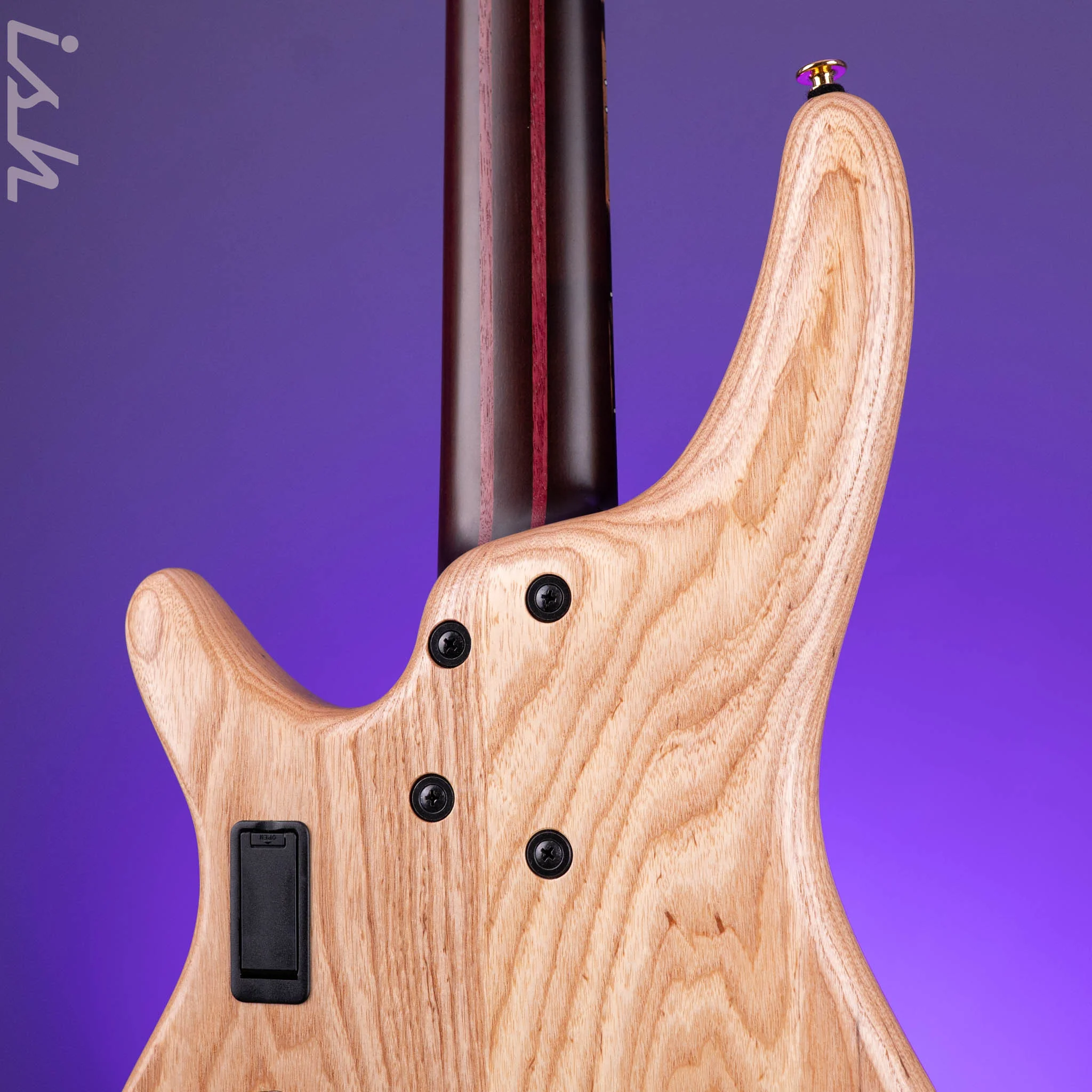 Ibanez Custom Shop Visions SR 5-String Bass Natural Bastogne Walnut - Image 11