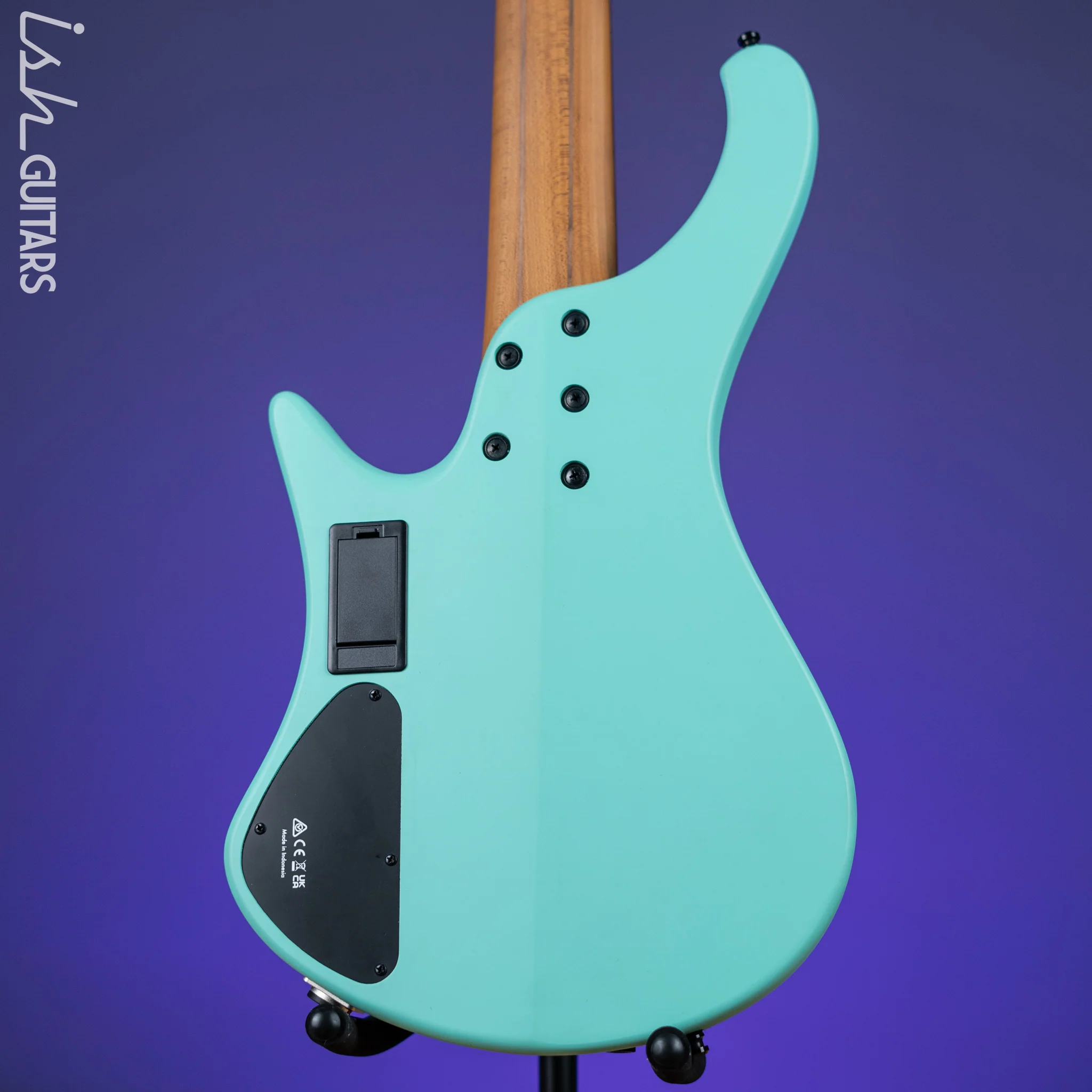 Ibanez EHB1005MS Multi-Scale 5-String Headless Bass Seafoam Green Matte Demo - Image 8