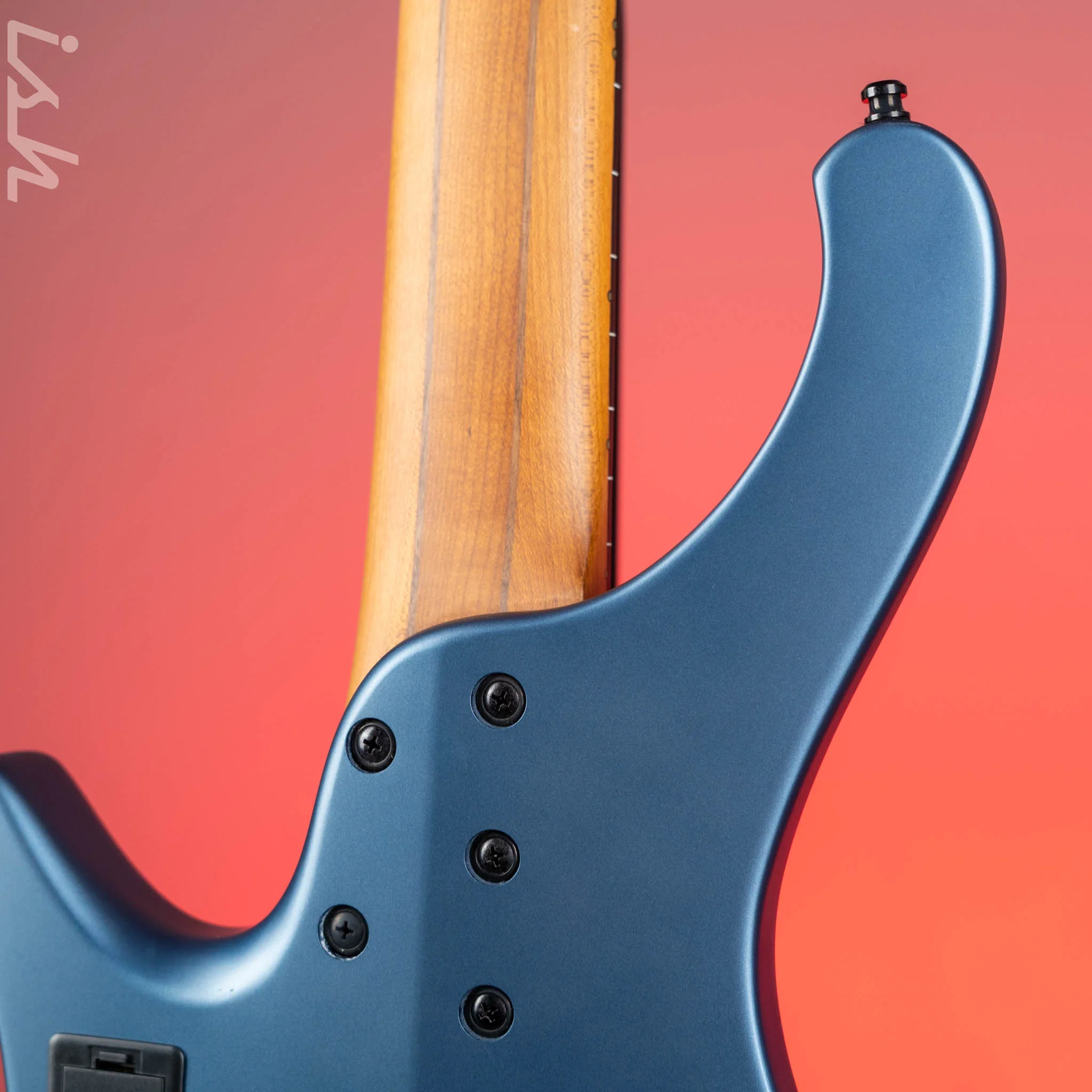 Ibanez EHB1005F Standard 5-String Fretless Multi-Scale Bass Arctic Ocean Matte Demo - Image 8