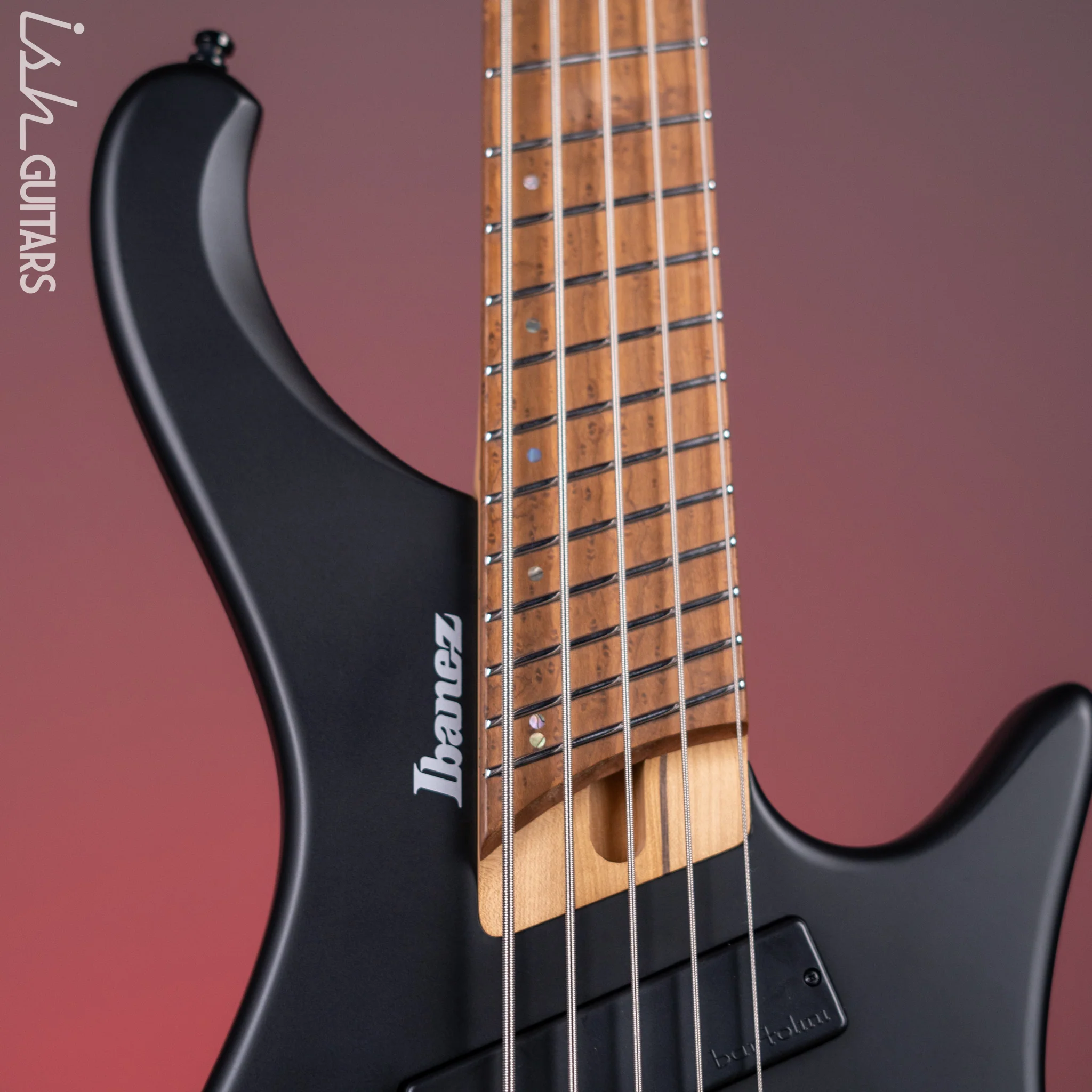 Ibanez EHB1005MS 5-String Bass Flat Black - Image 3
