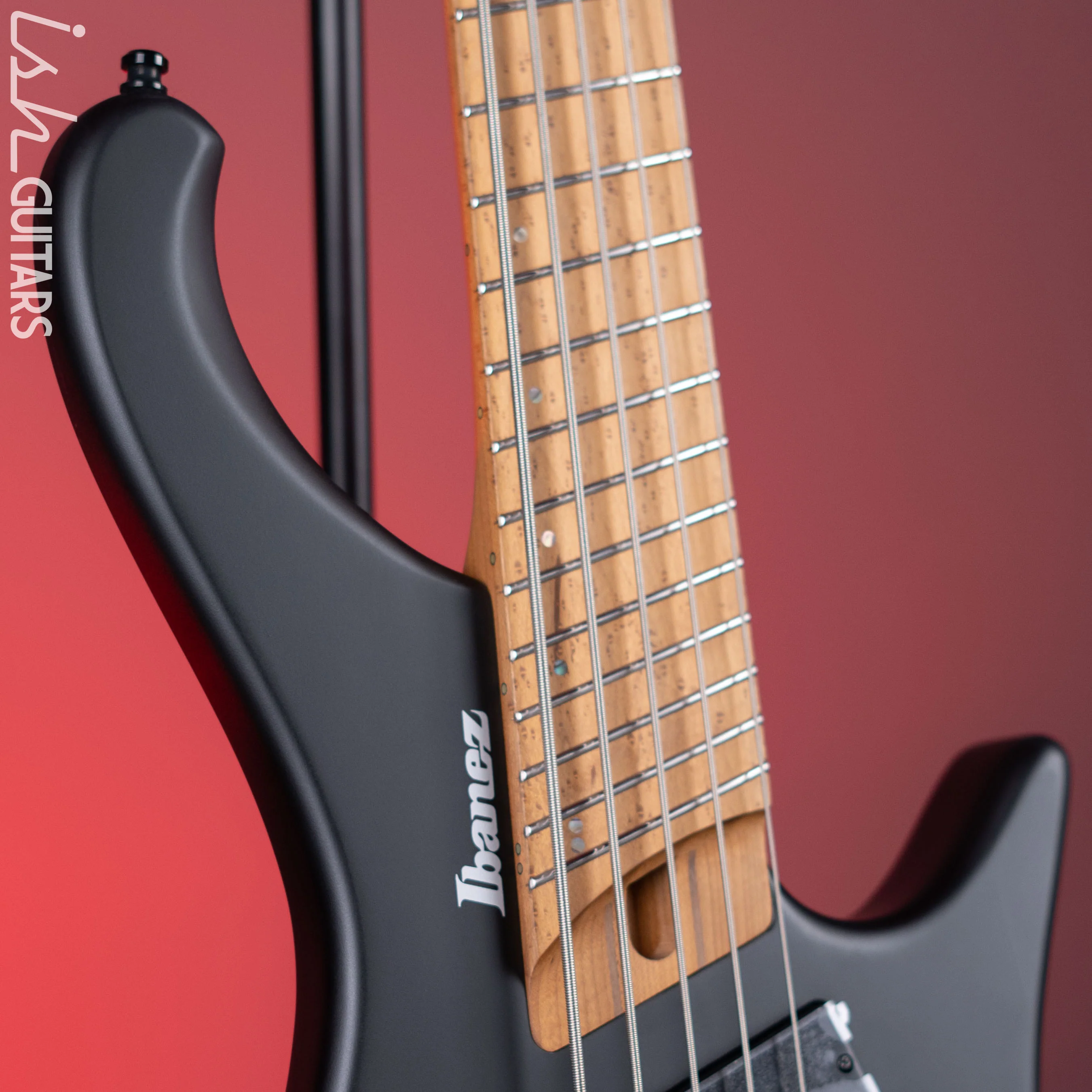 Ibanez EHB1005MS Multiscale 5-String Bass Flat Black - Image 3
