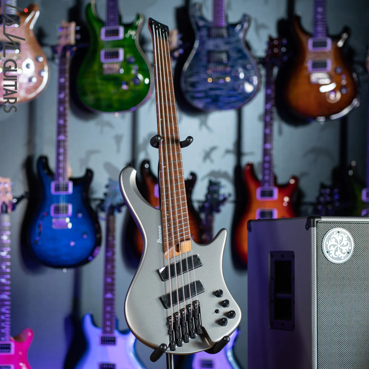 Ibanez EHB1005SMS 5-String Headless Bass Metallic Grey Matte - Image 2