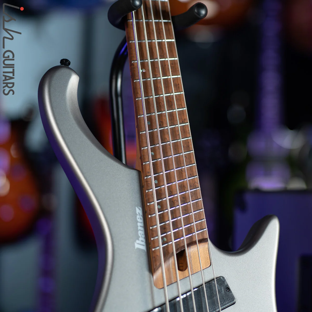 Ibanez EHB1005SMS 5-String Headless Bass Metallic Grey Matte - Image 5