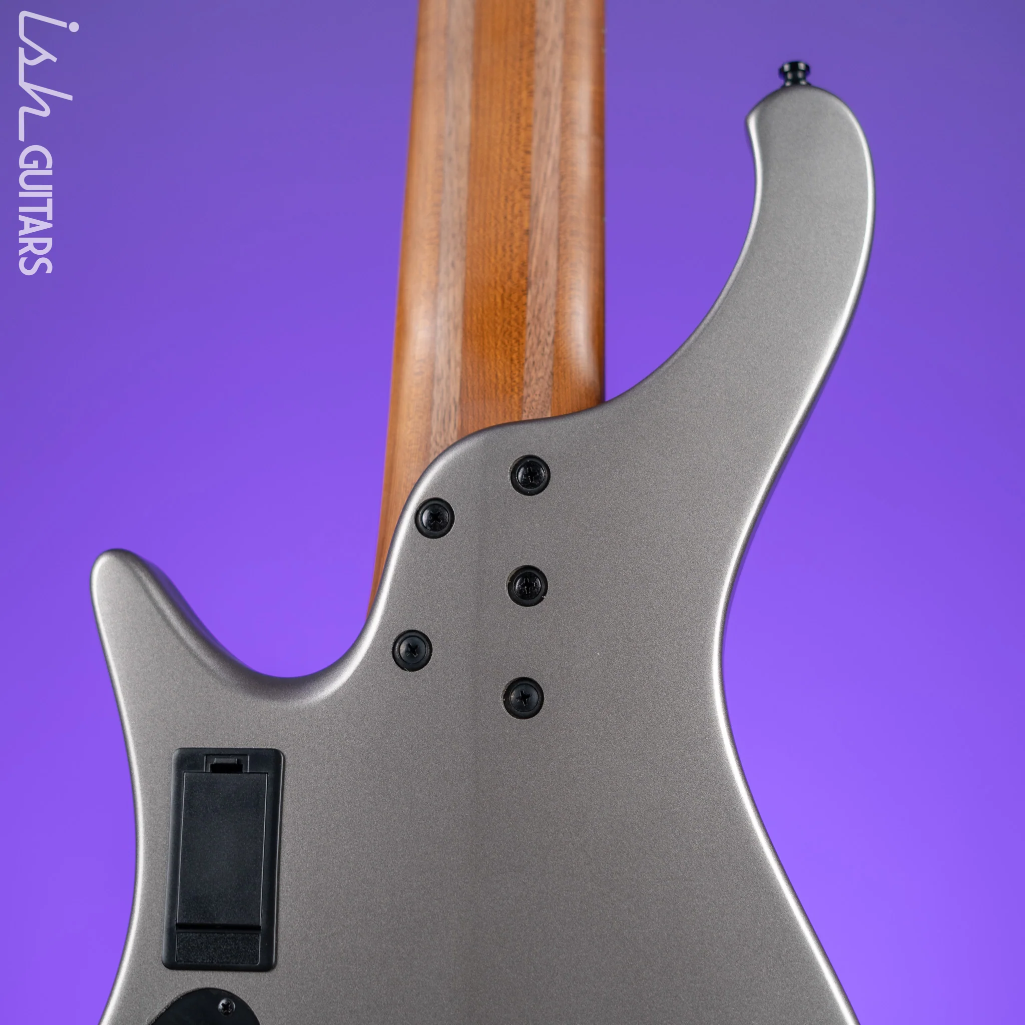 Ibanez EHB1006MS 6-String Headless Bass Metallic Grey Matte Demo - Image 11