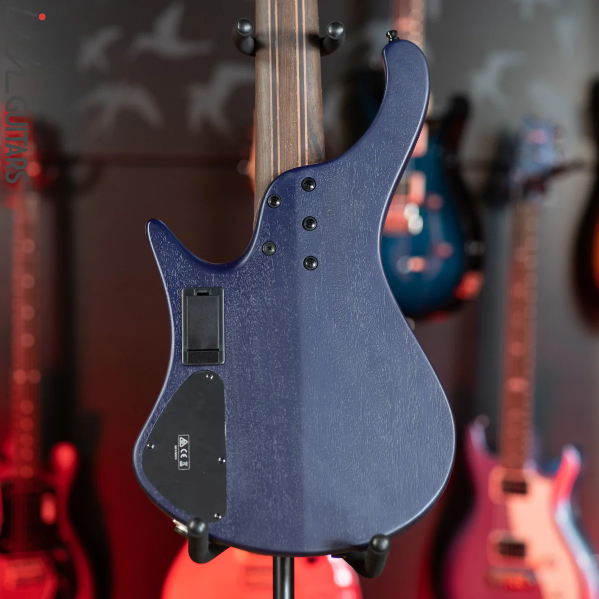 Ibanez EHB1505MS 5-String Multi-Scale Headless Bass Pacific Blue Burst Flat - Image 8