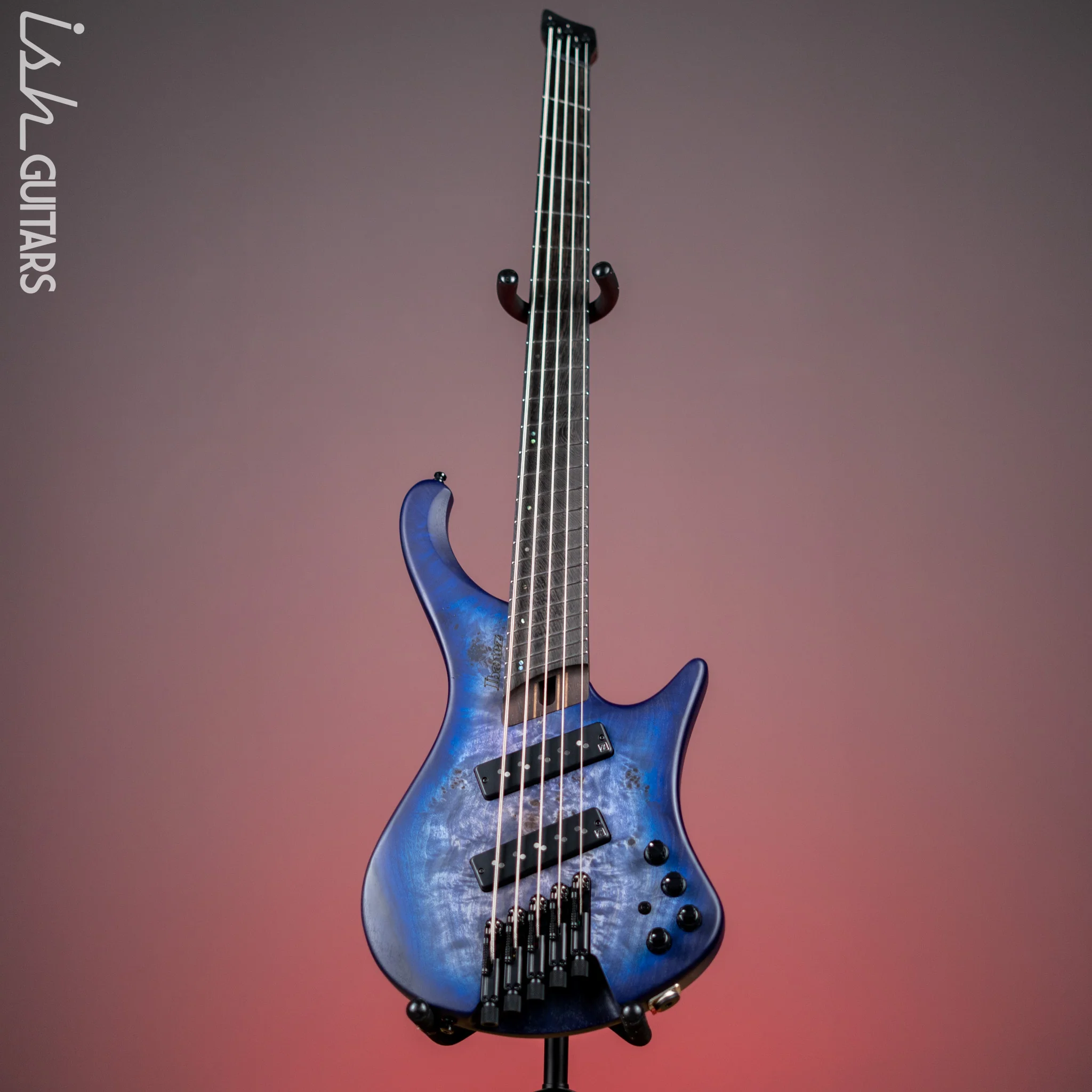 Ibanez EHB1505MS Multi-Scale Headless Bass Pacific Blue Burst Flat - Image 2
