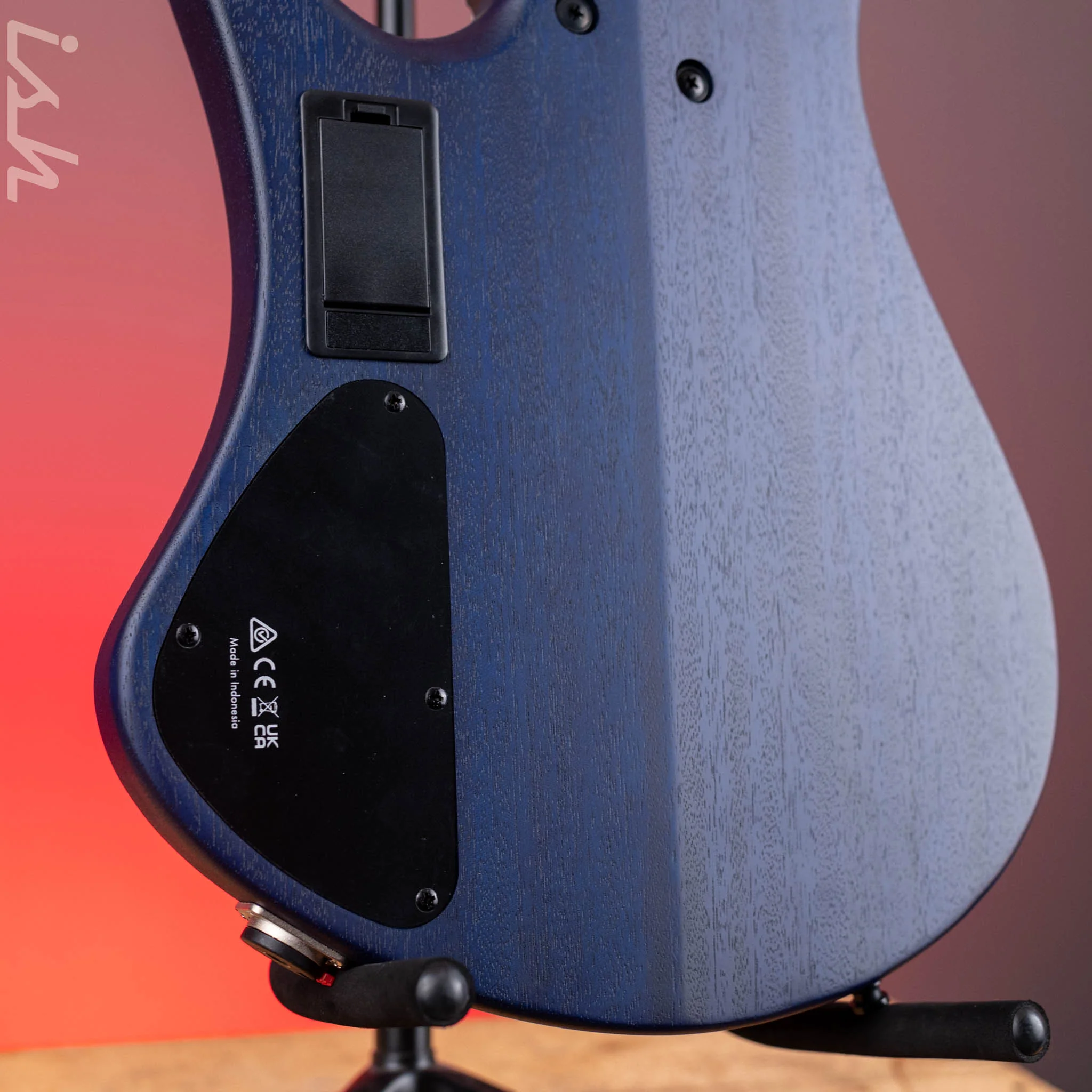 Ibanez EHB1505MS Multi-Scale Headless Bass Pacific Blue Burst Flat Demo - Image 9