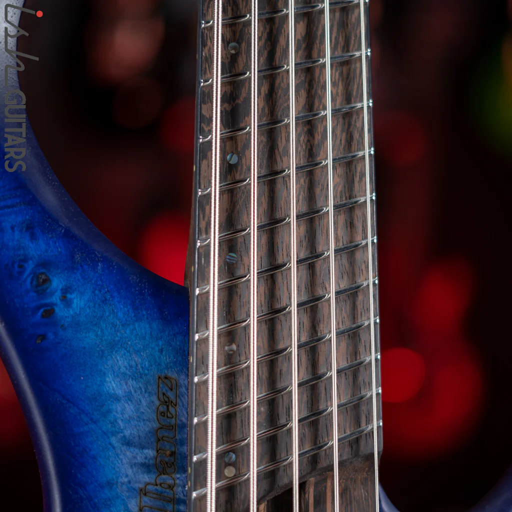 Ibanez EHB1505MS Multi-Scale Headless Bass Pacific Blue Burst Flat - Image 5