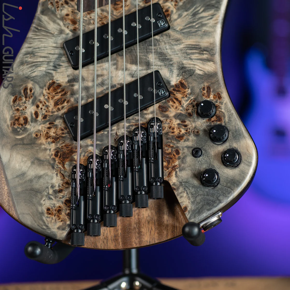 Ibanez EHB1506MS 6-String Headless Bass Black Ice Flat - Image 4
