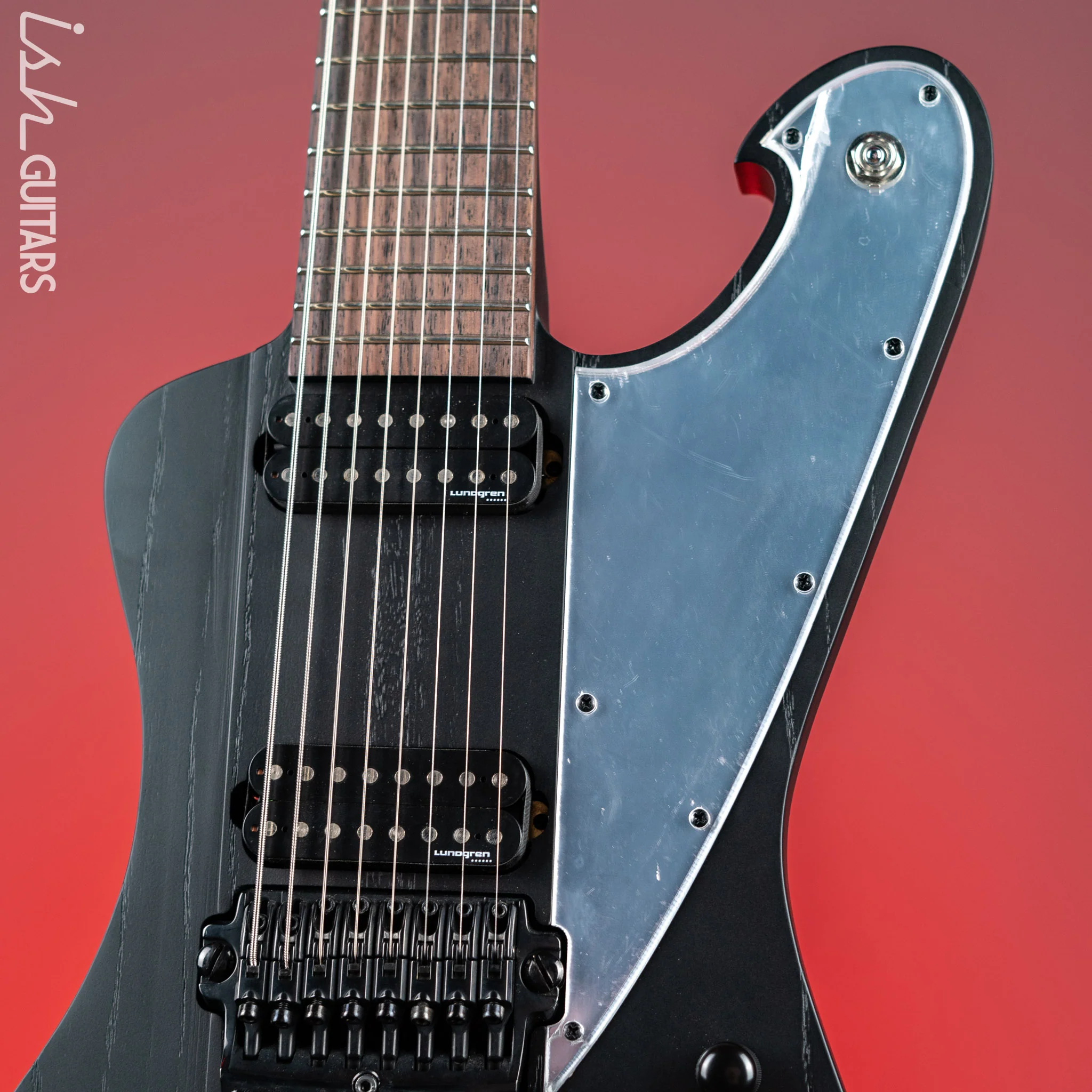 Ibanez FTM33 Fredrik Thordenal Signature 8-String Guitar Weathered Black - Image 3