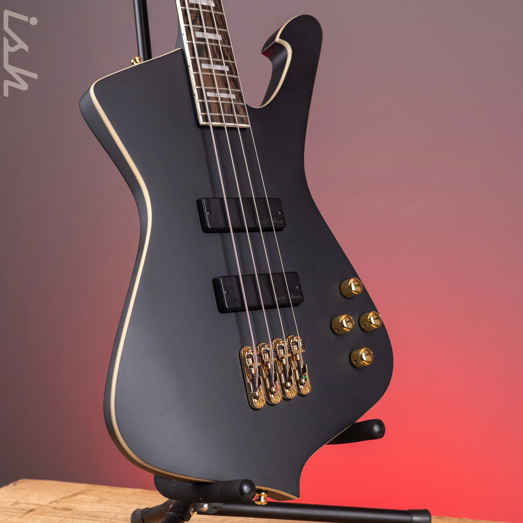 Ibanez ICB620 Iceman 4-String Bass Black Flat - Image 3
