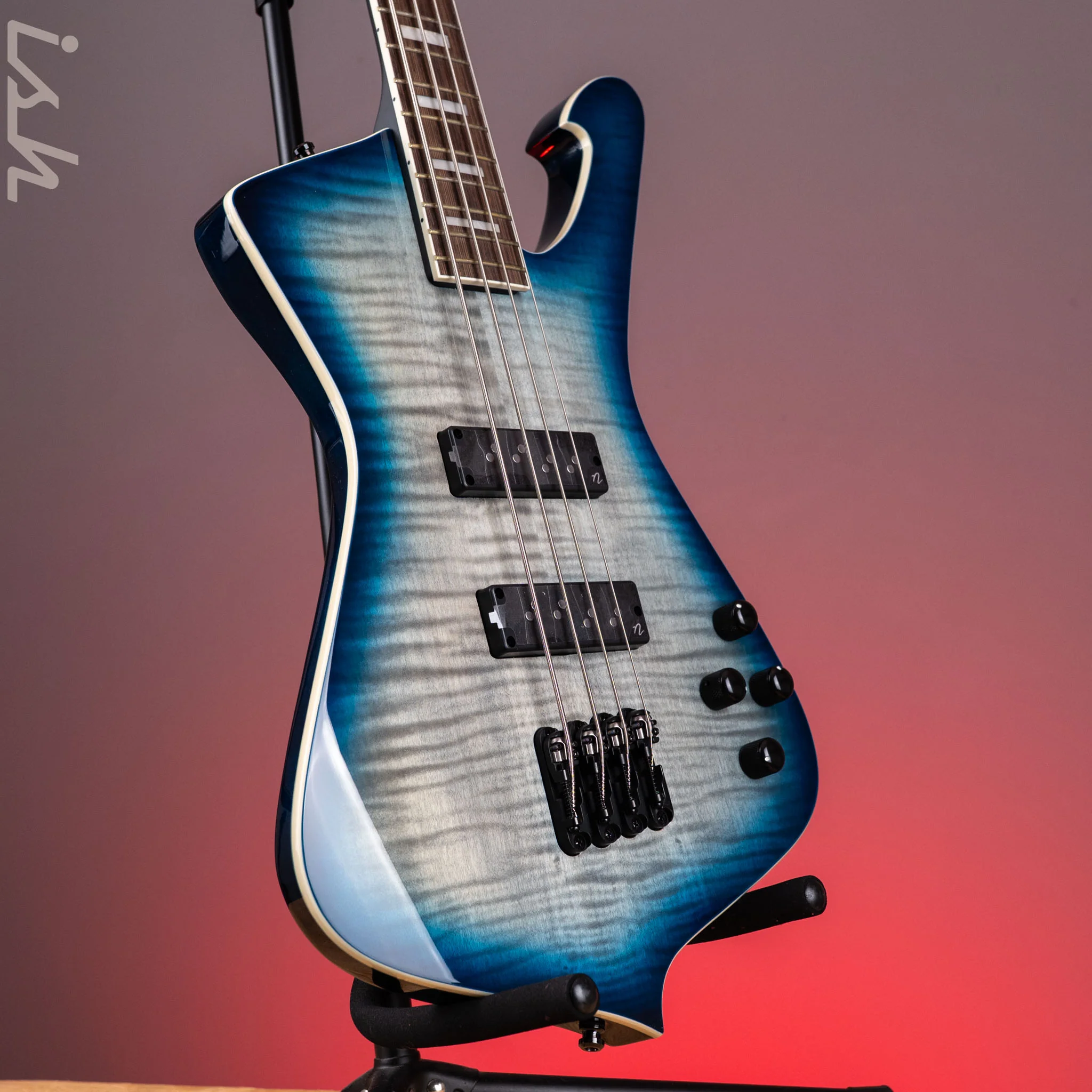 Ibanez ICB720FM Iceman 4-String Bass Cosmic Blue Starburst - Image 3