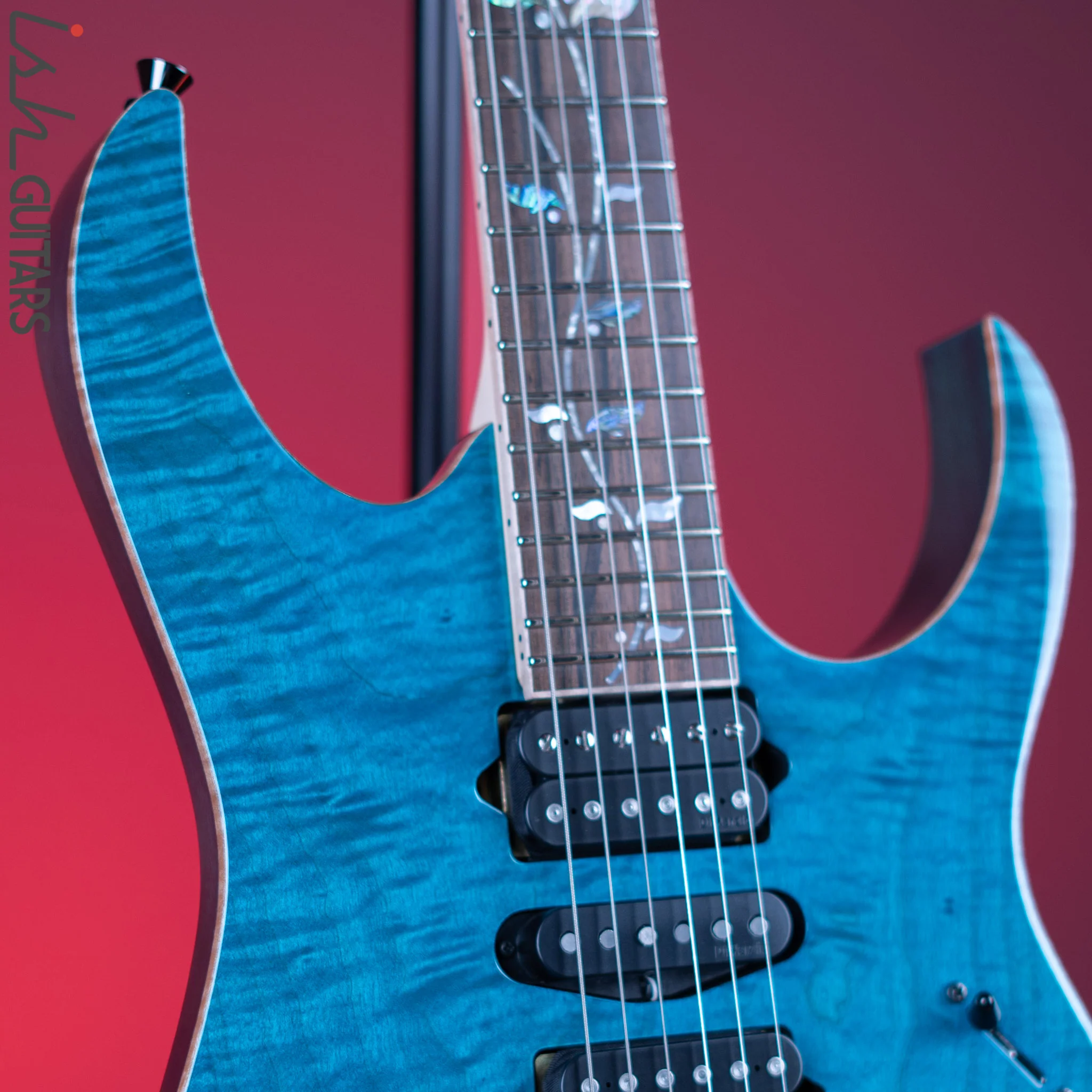 Ibanez J. Custom RG8570Z Electric Guitar Chrysocolla - Image 3