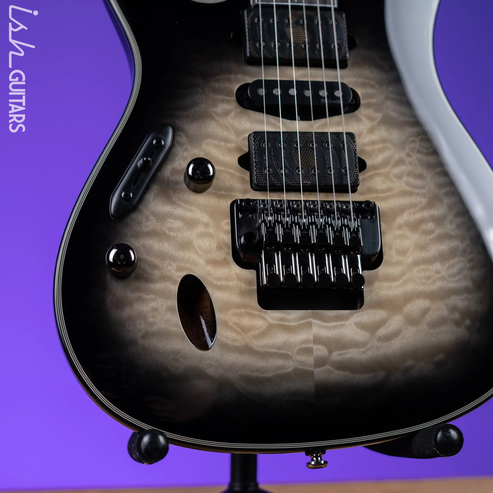 Ibanez JIVA10L Nita Strauss Signature Left-Handed Electric Guitar Deep Space Blonde Demo - Image 4