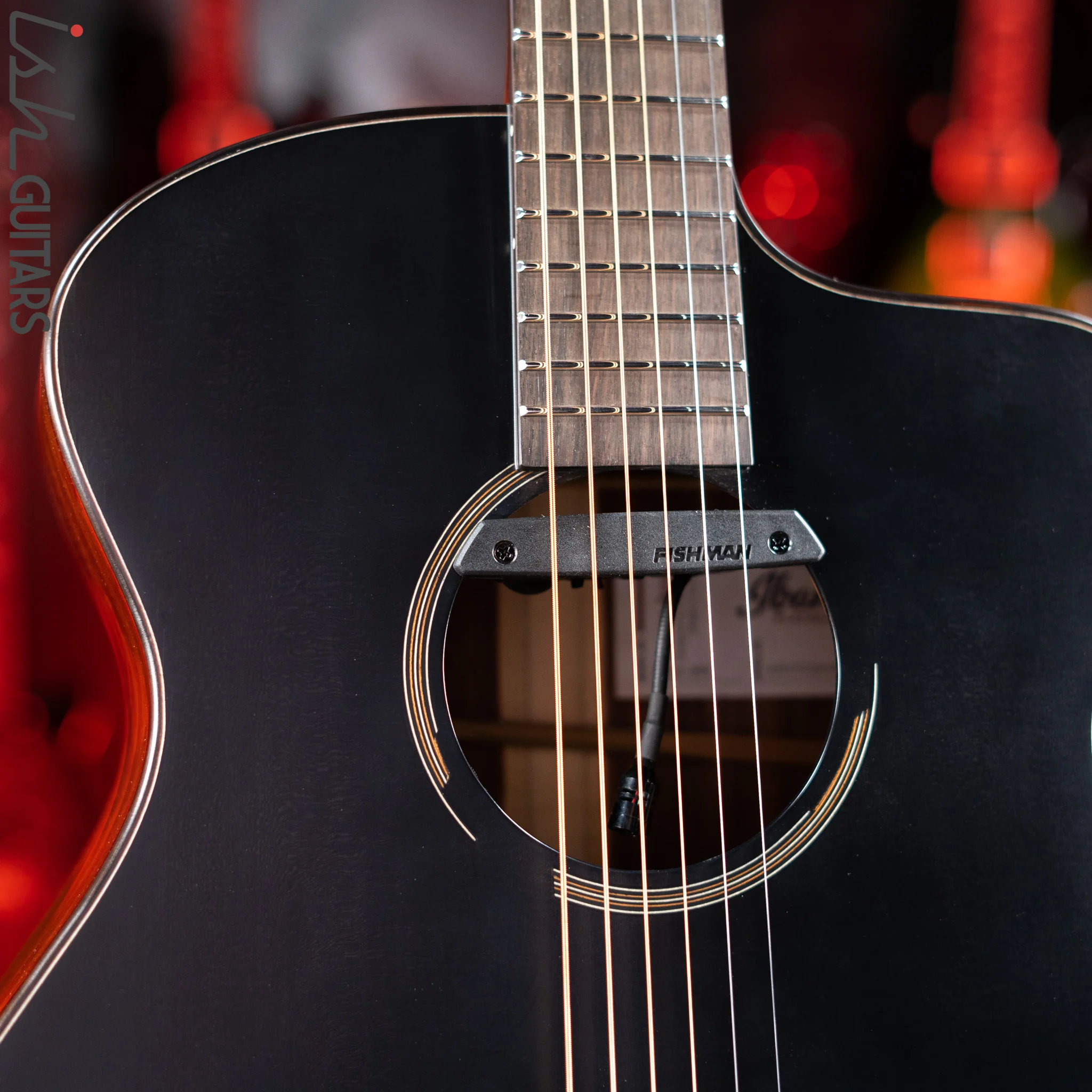Ibanez John Gomm Signature JGM10 Acoustic-Electric Guitar Black Satin Demo - Image 3