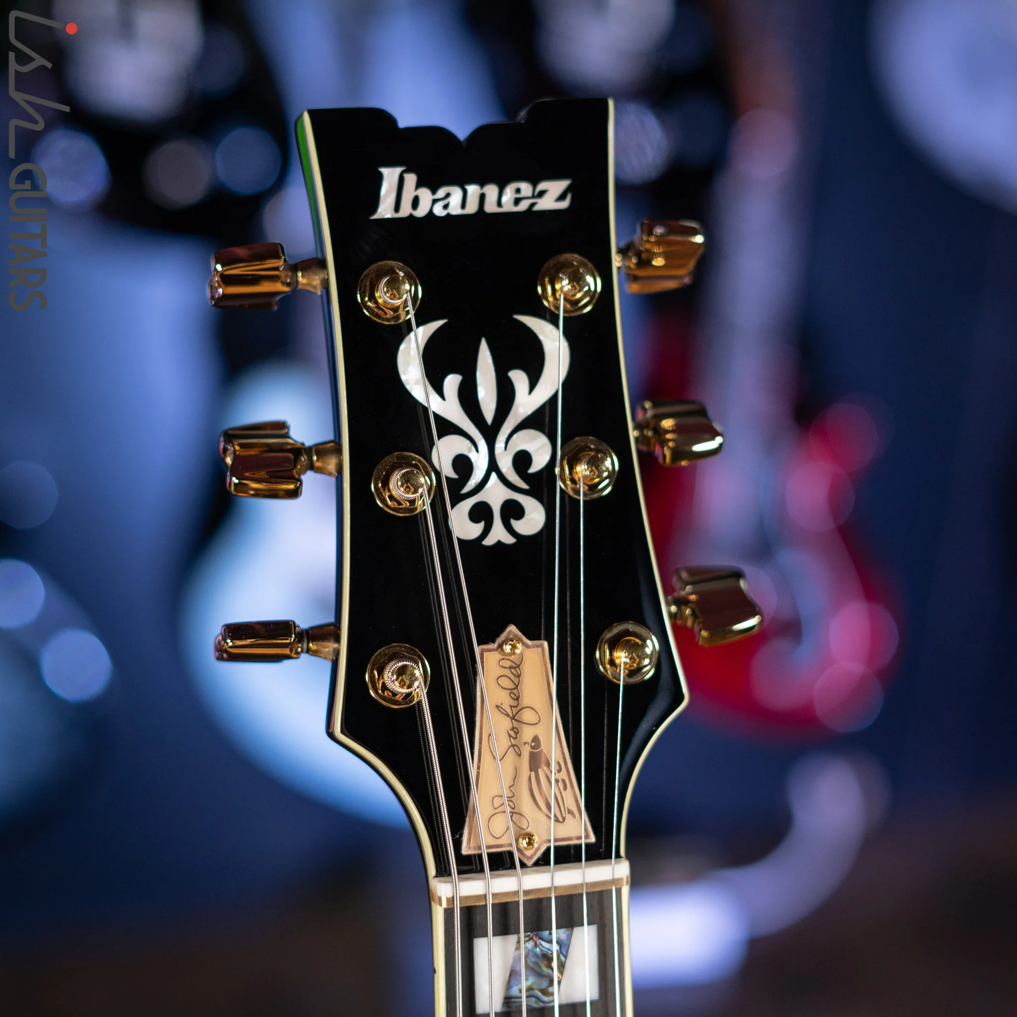 Ibanez JSM20TH John Scofield 20th Anniversary Signature Semi-Hollow Black - Image 6