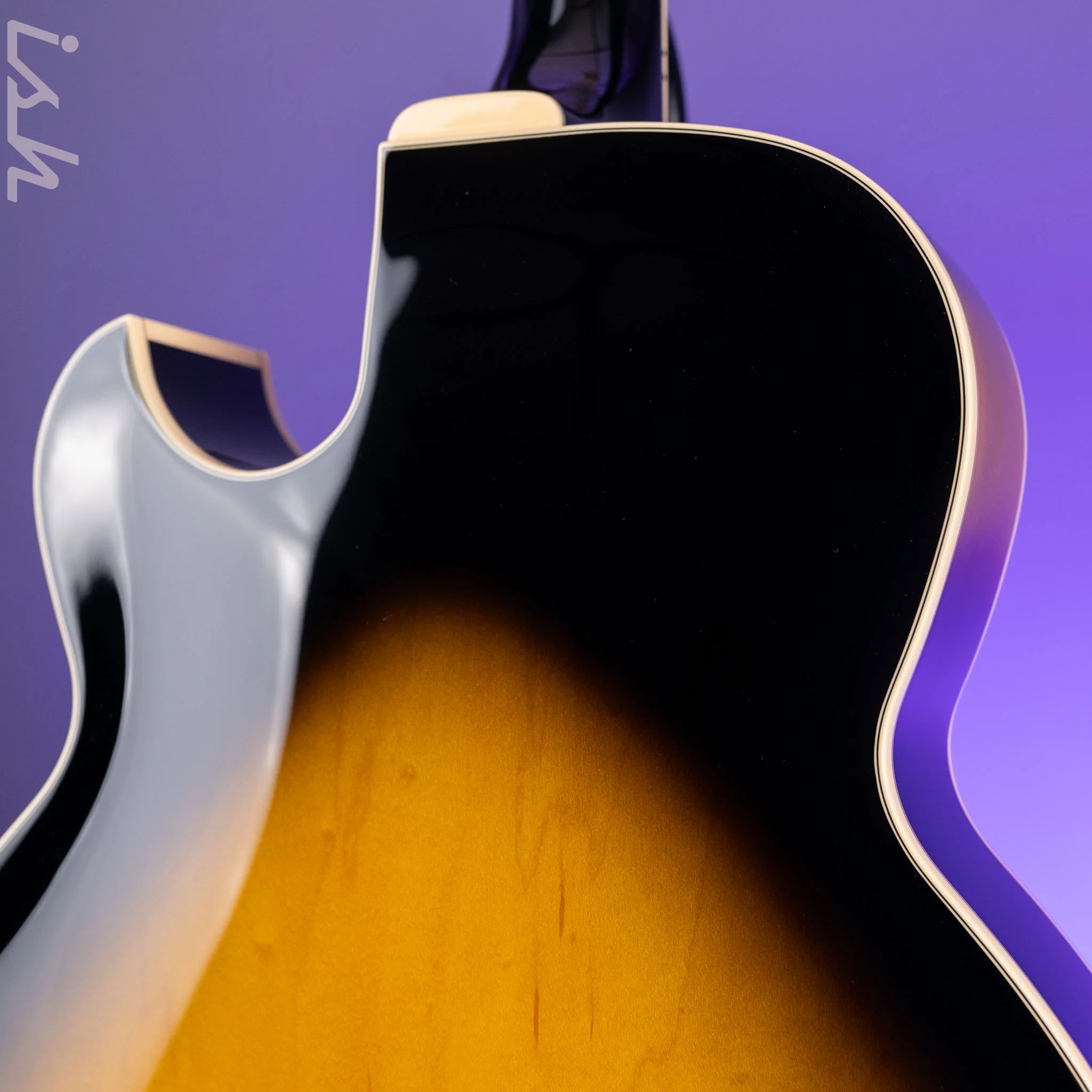 Ibanez LGB300 Hollowbody George Benson Vintage Yellow Sunburst Demo - Image 8