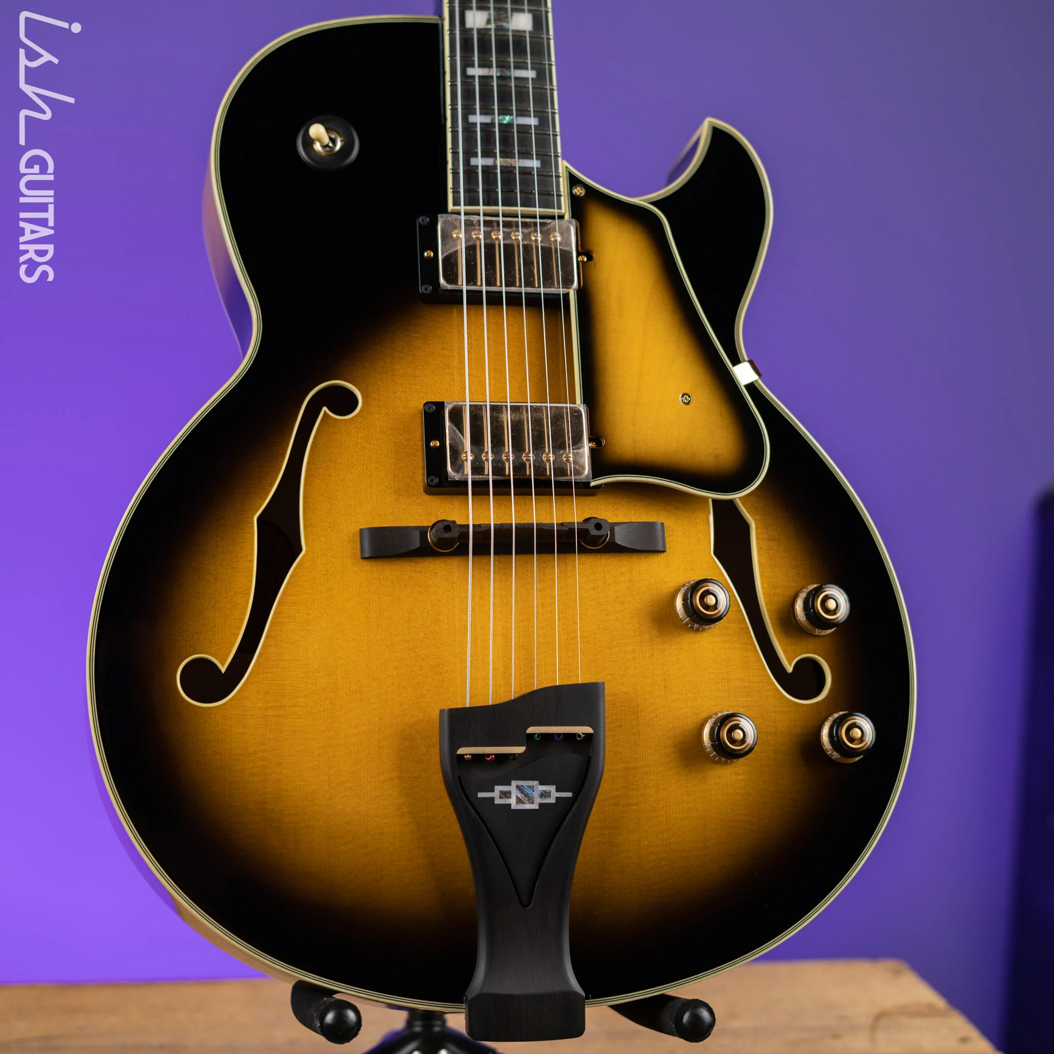 Ibanez LGB300 Hollowbody George Benson Vintage Yellow Sunburst