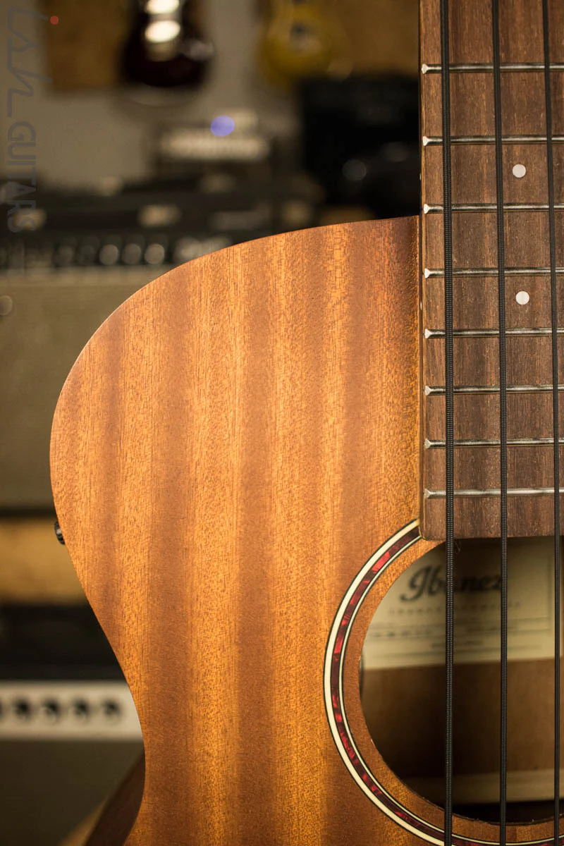 Ibanez PCBE12MH Open Pore Natural Acoustic Bass - Image 3