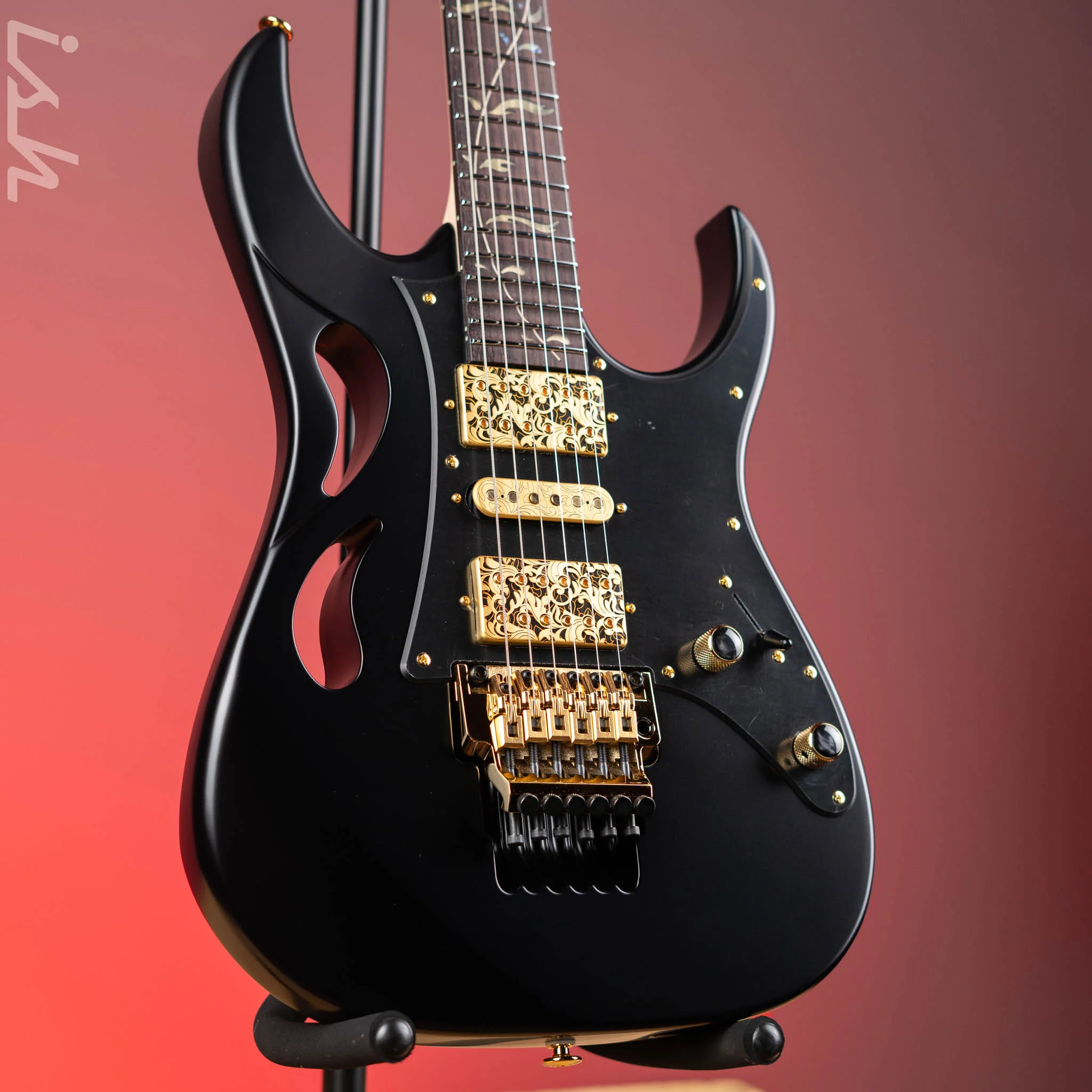 Ibanez PIA3761 Steve Vai Signature Electric Guitar Onyx Black
