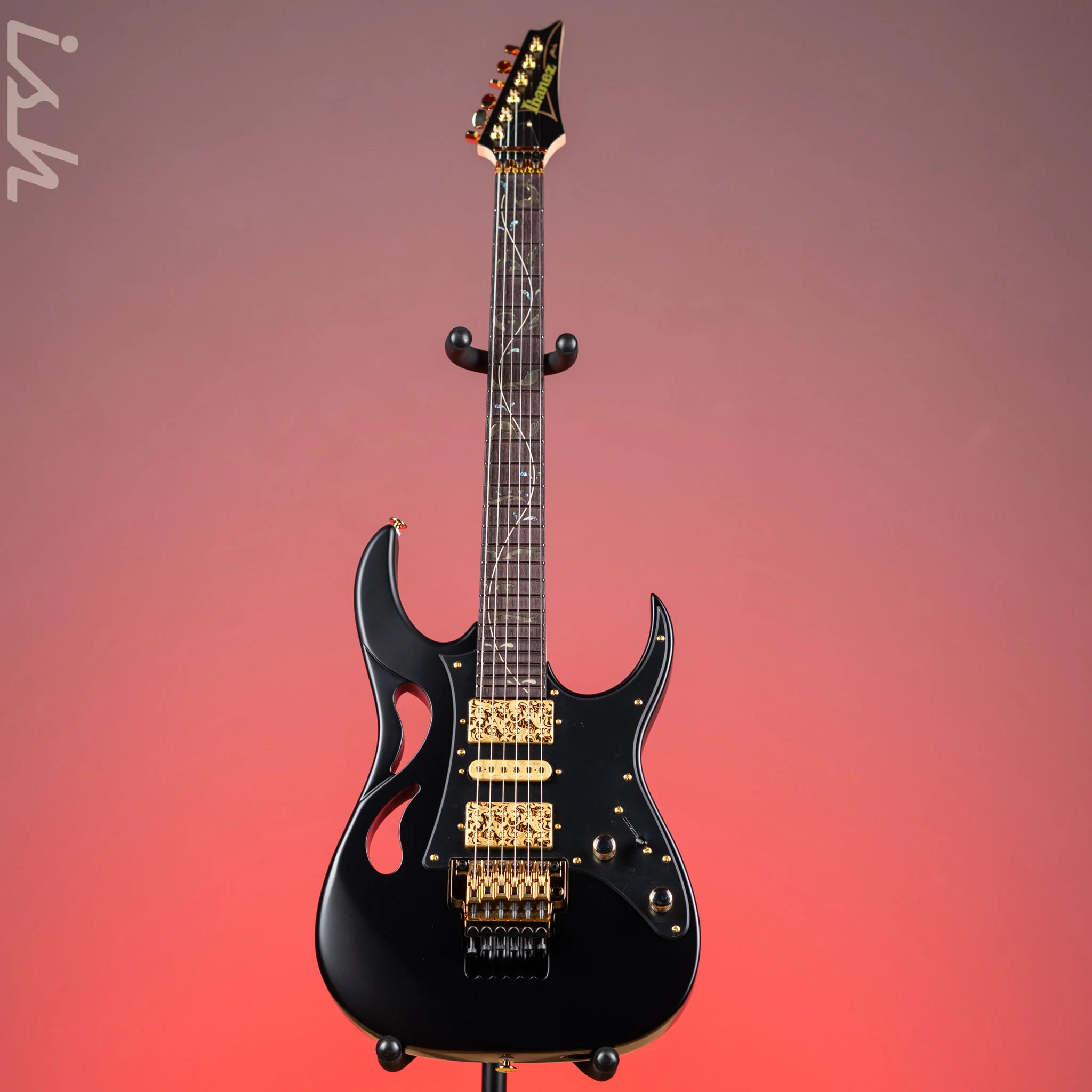 Ibanez PIA3761 Steve Vai Signature Electric Guitar Onyx Black - Image 2