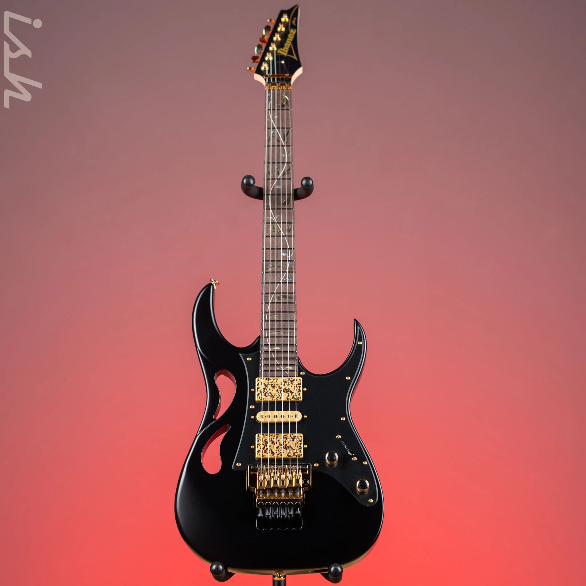 Ibanez PIA3761 Steve Vai Signature Electric Guitar Onyx Black - Image 2