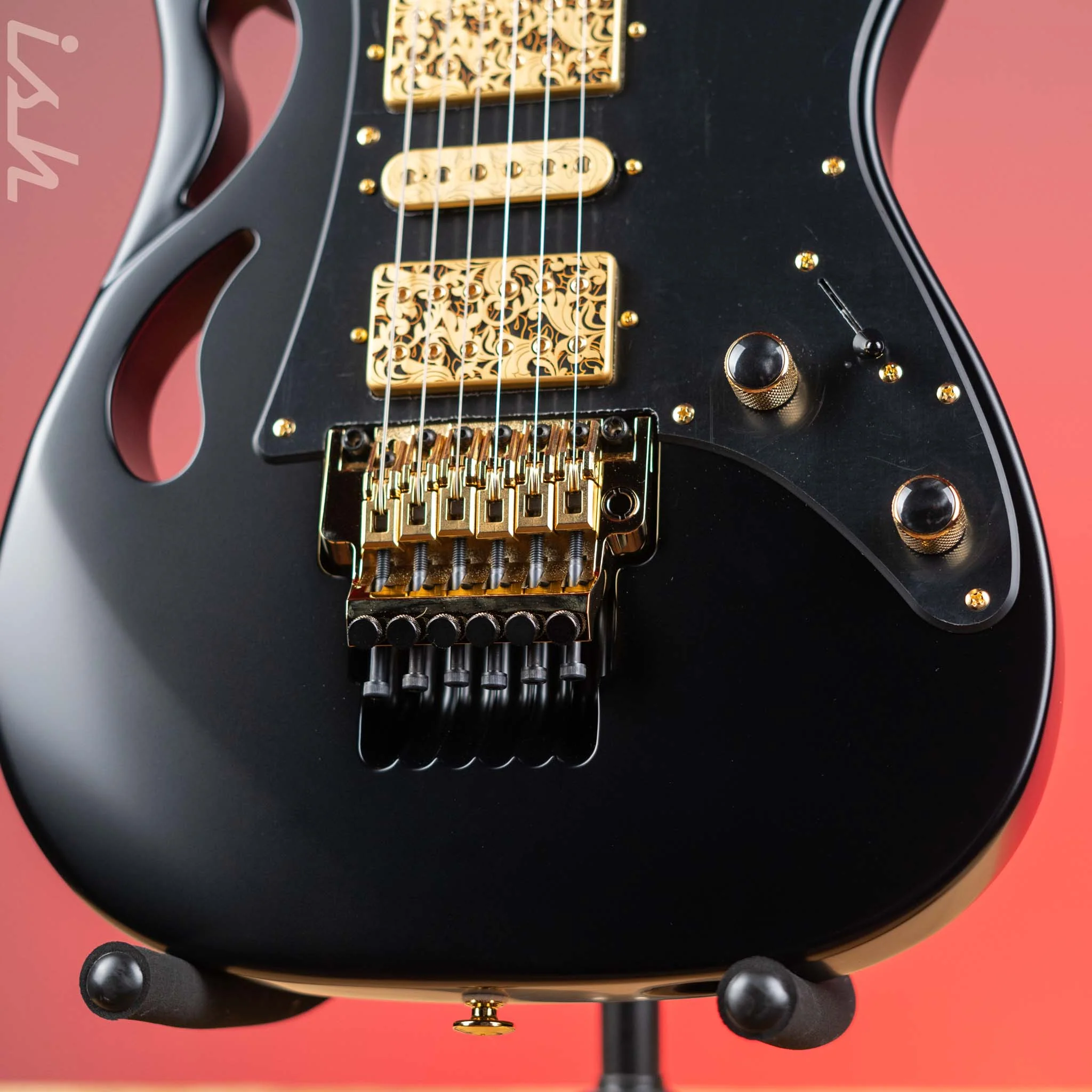 Ibanez PIA3761 Steve Vai Signature Electric Guitar Onyx Black - Image 4