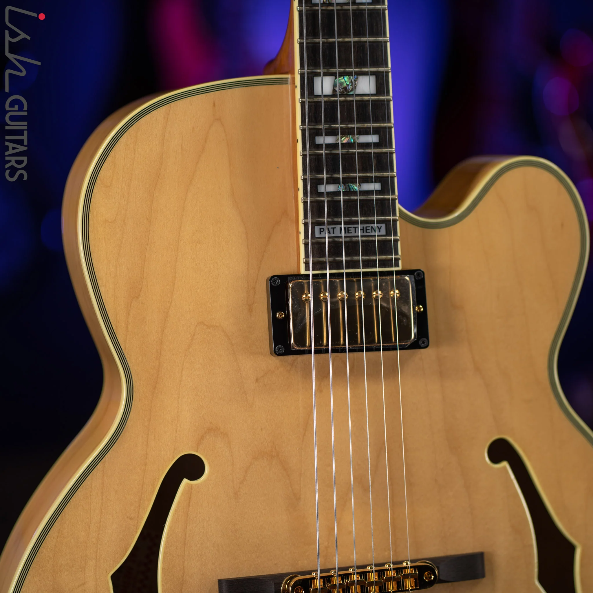 Ibanez PM200 Pat Metheny Signature Hollowbody Natural - Image 3