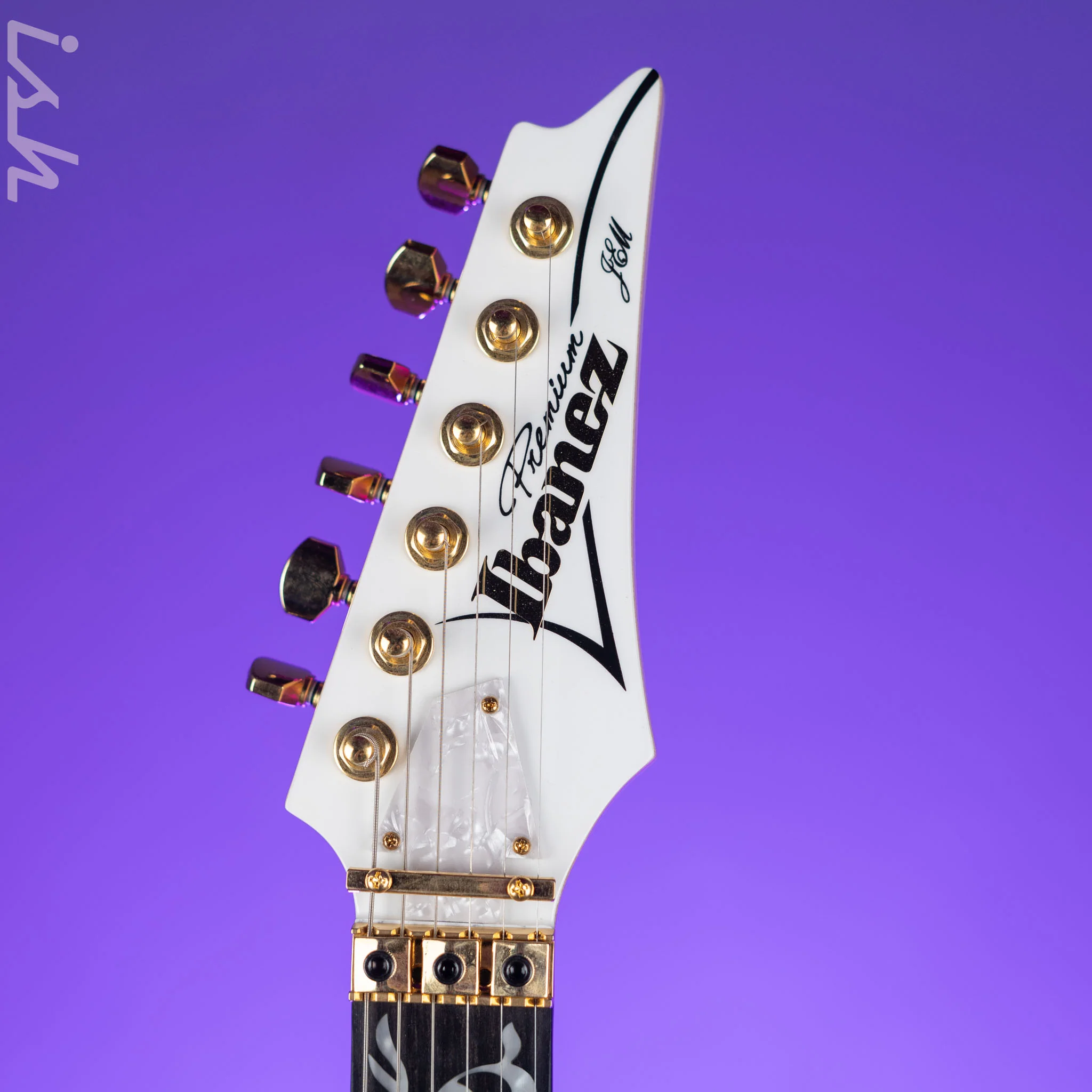 Ibanez Premium JEM7VP Steve Vai Signature Electric Guitar White - Image 5