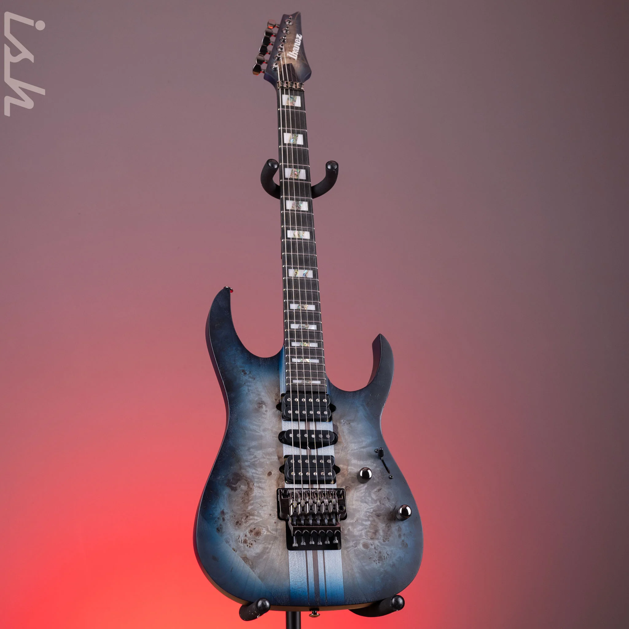 Ibanez Premium RGT1270PB Electric Guitar Blue Starburst Flat Demo - Image 2