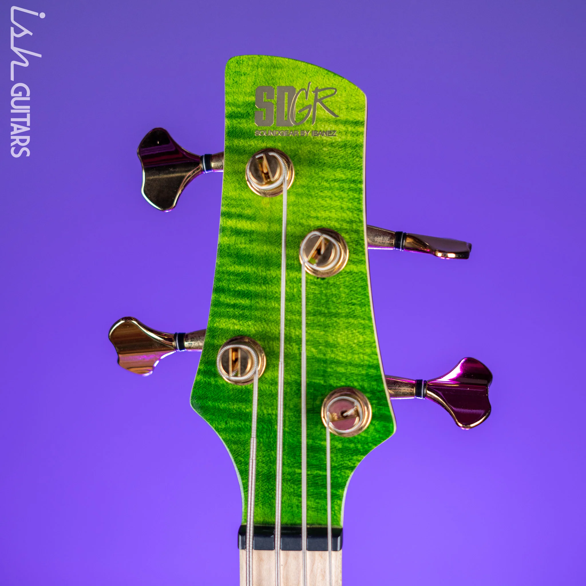 Ibanez Premium SR4FMDX 4-String Bass Emerald Green Low Gloss - Image 5