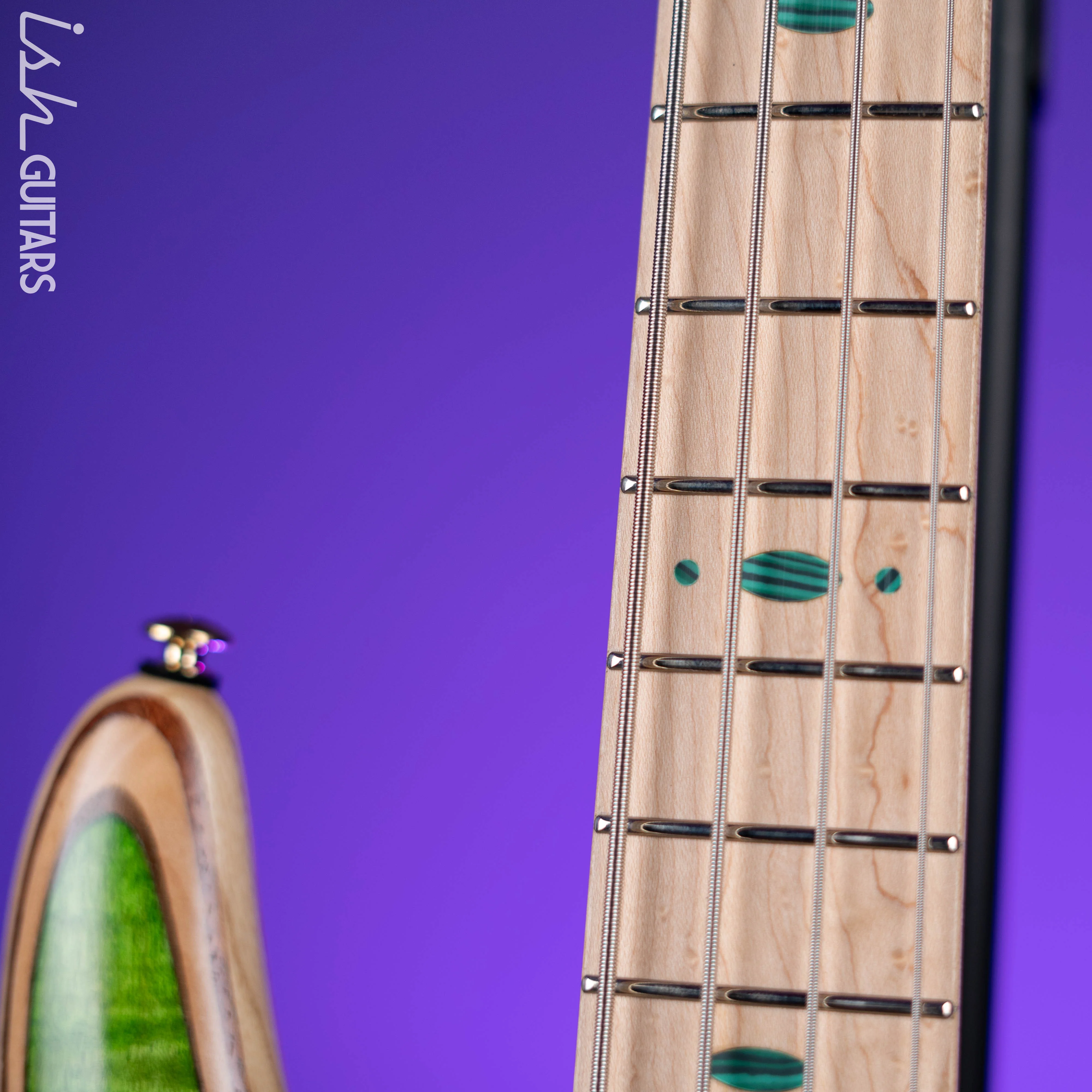 Ibanez Premium SR4FMDX 4-String Bass Emerald Green Low Gloss - Image 5