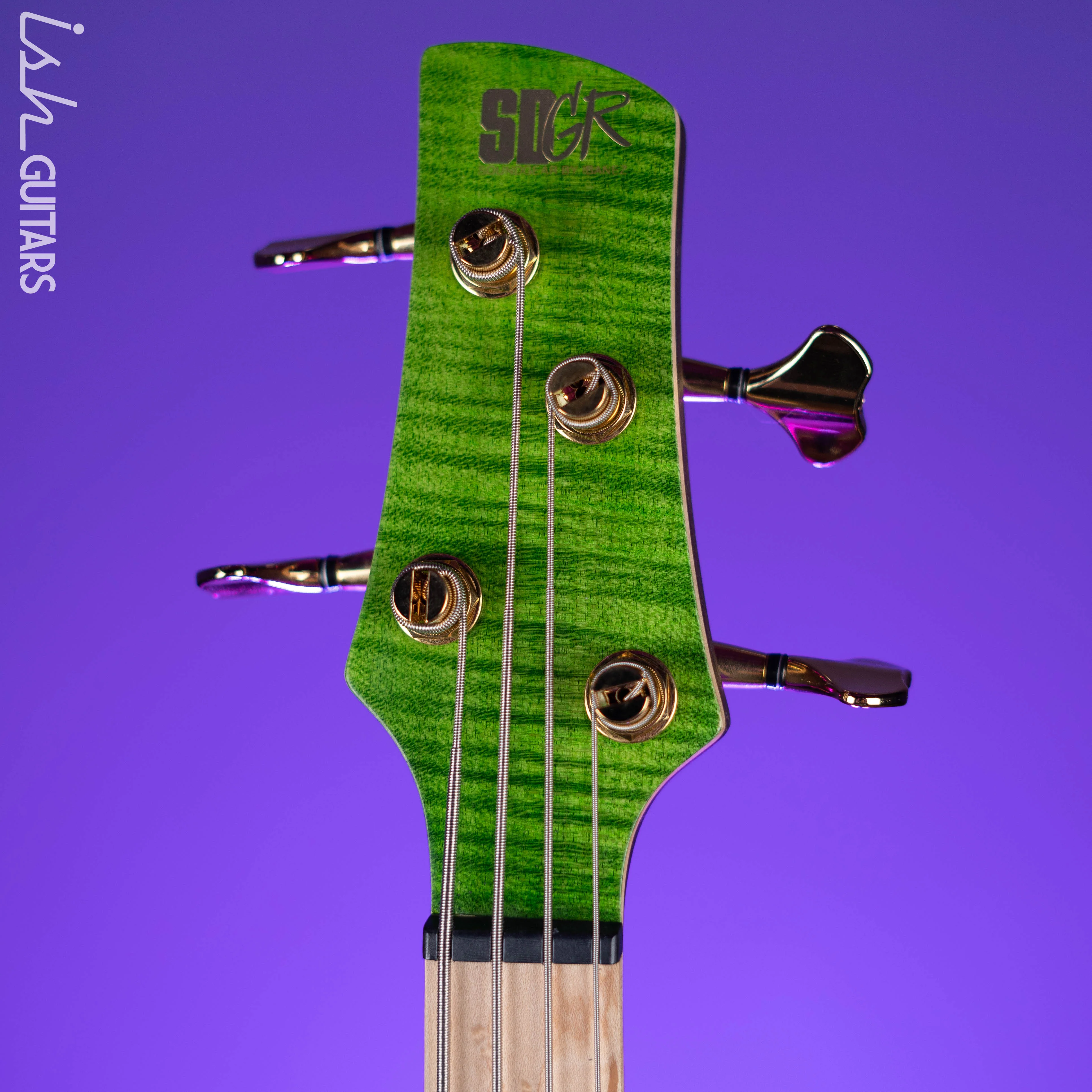 Ibanez Premium SR4FMDX 4-String Bass Emerald Green Low Gloss - Image 6