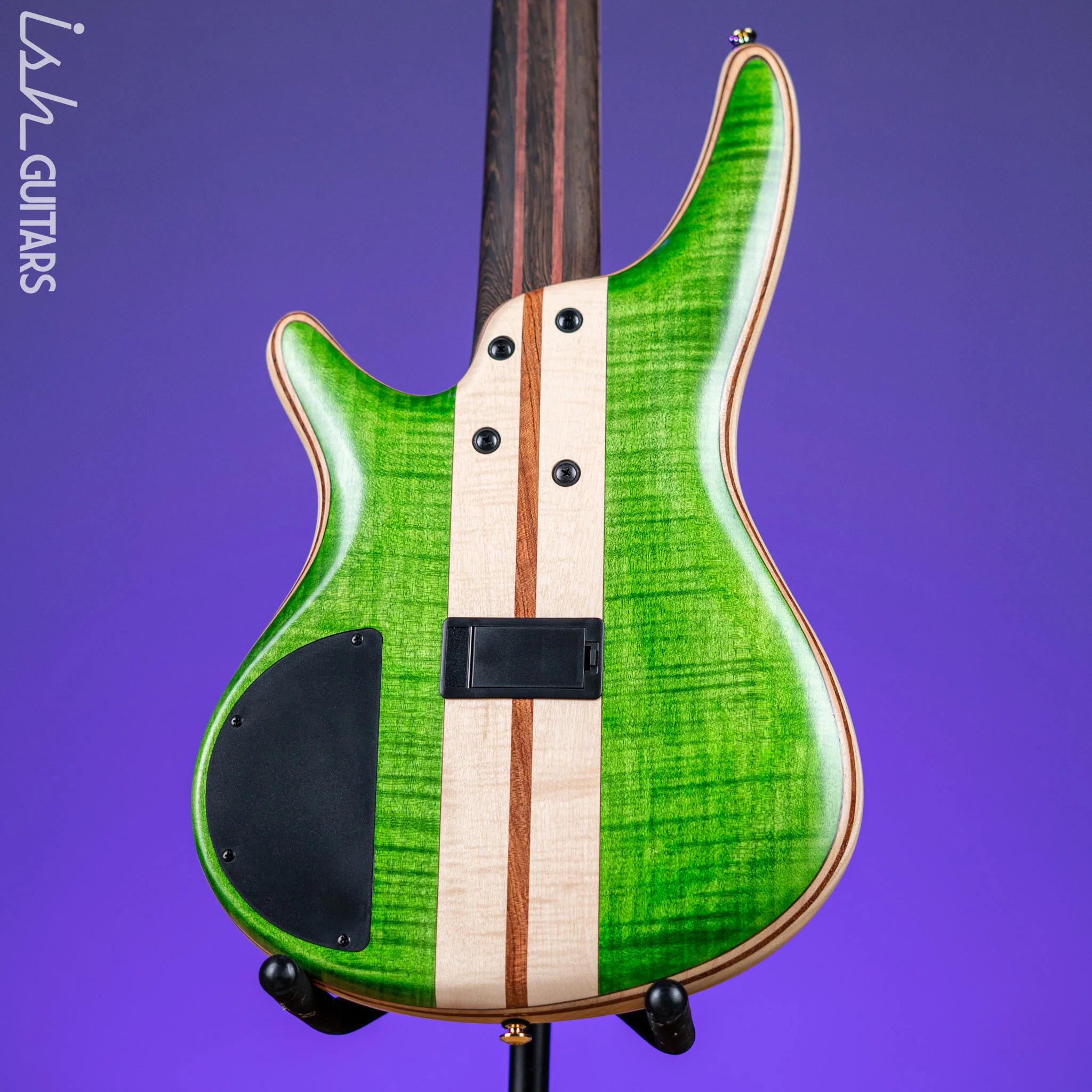 Ibanez Premium SR5FMDX 5-String Bass Emerald Green Low Gloss - Image 8