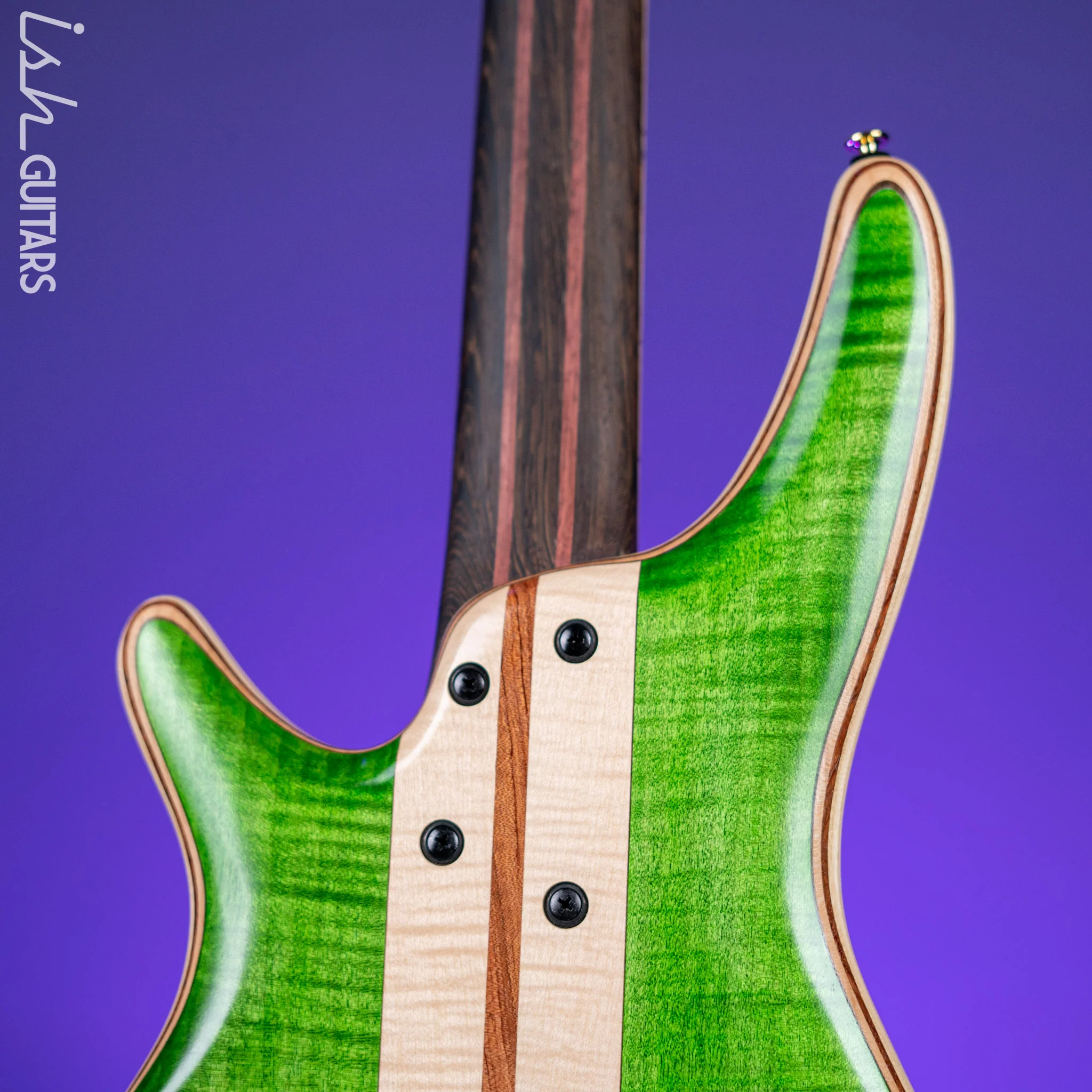 Ibanez Premium SR5FMDX 5-String Bass Emerald Green Low Gloss - Image 9