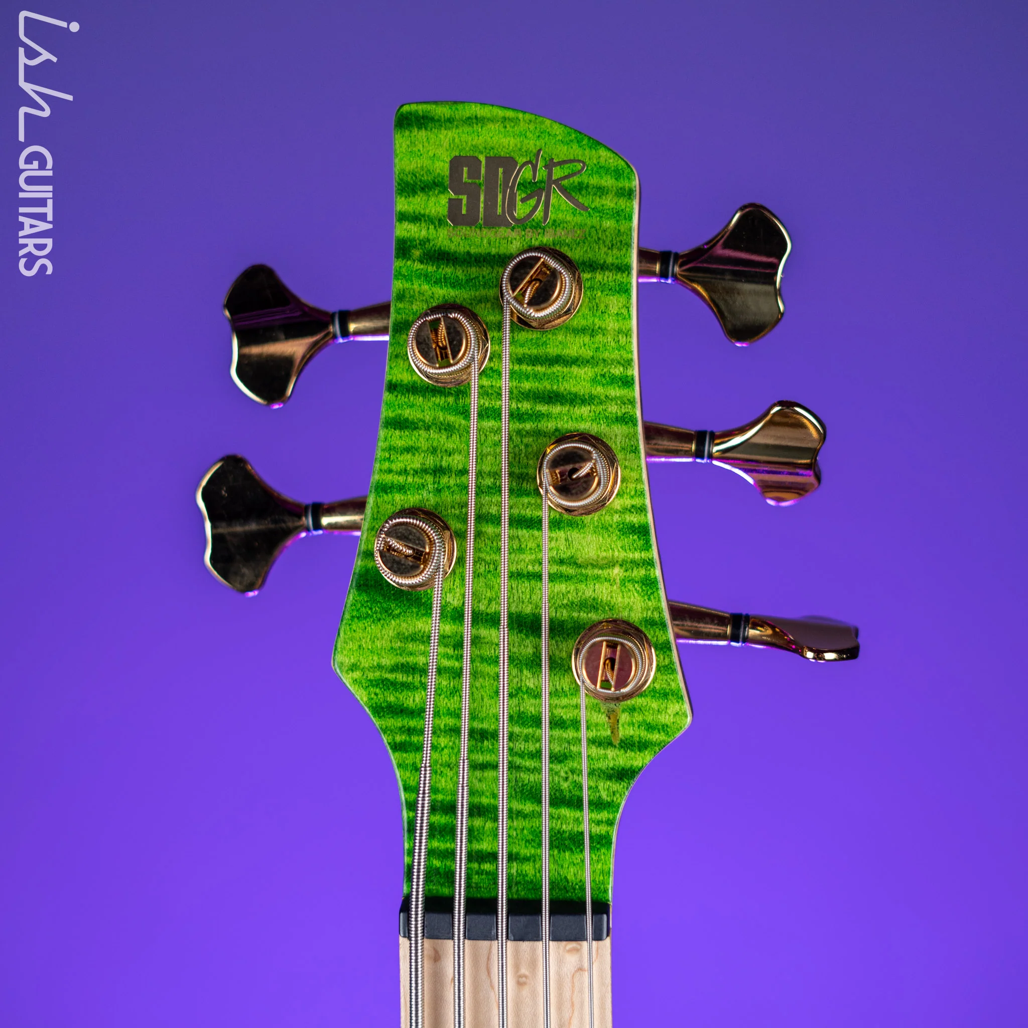 Ibanez Premium SR5FMDX 5-String Bass Emerald Green Low Gloss - Image 6