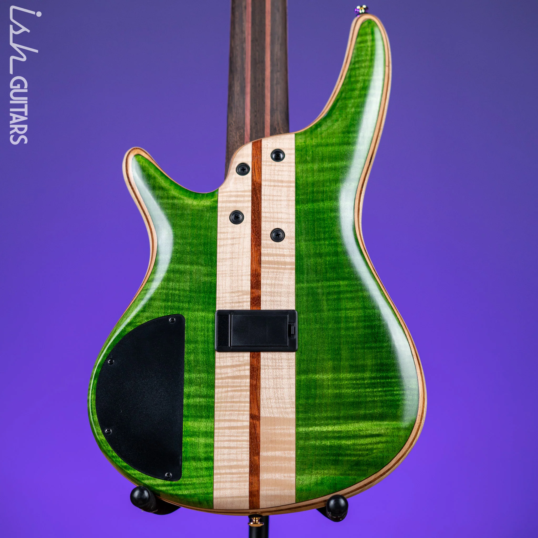 Ibanez Premium SR5FMDX 5-String Bass Emerald Green Low Gloss - Image 8
