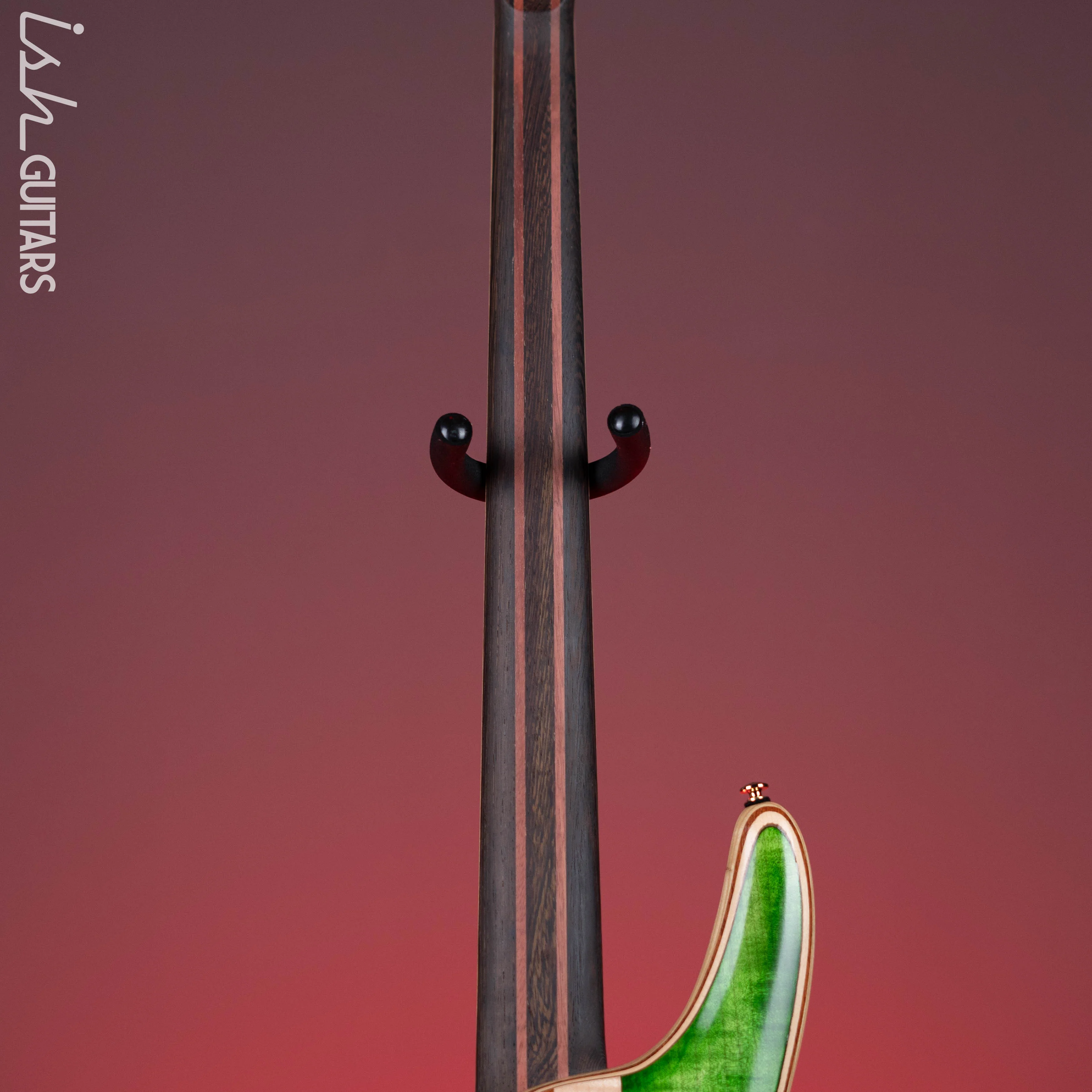 Ibanez Premium SR5FMDX 5-String Bass Emerald Green Low Gloss Demo - Image 12